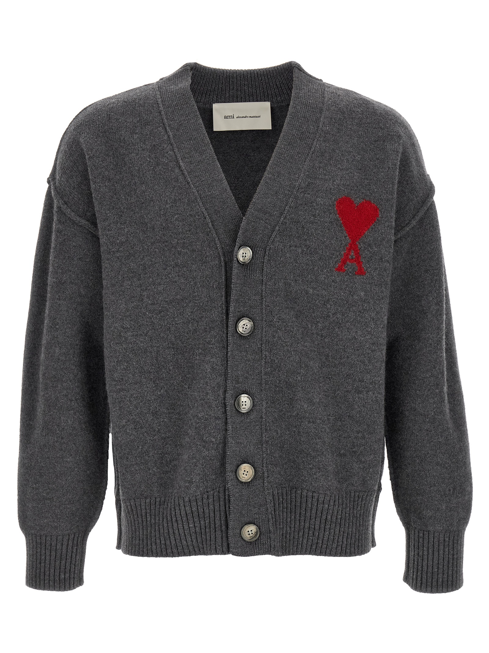 Gray Wool Cardigan