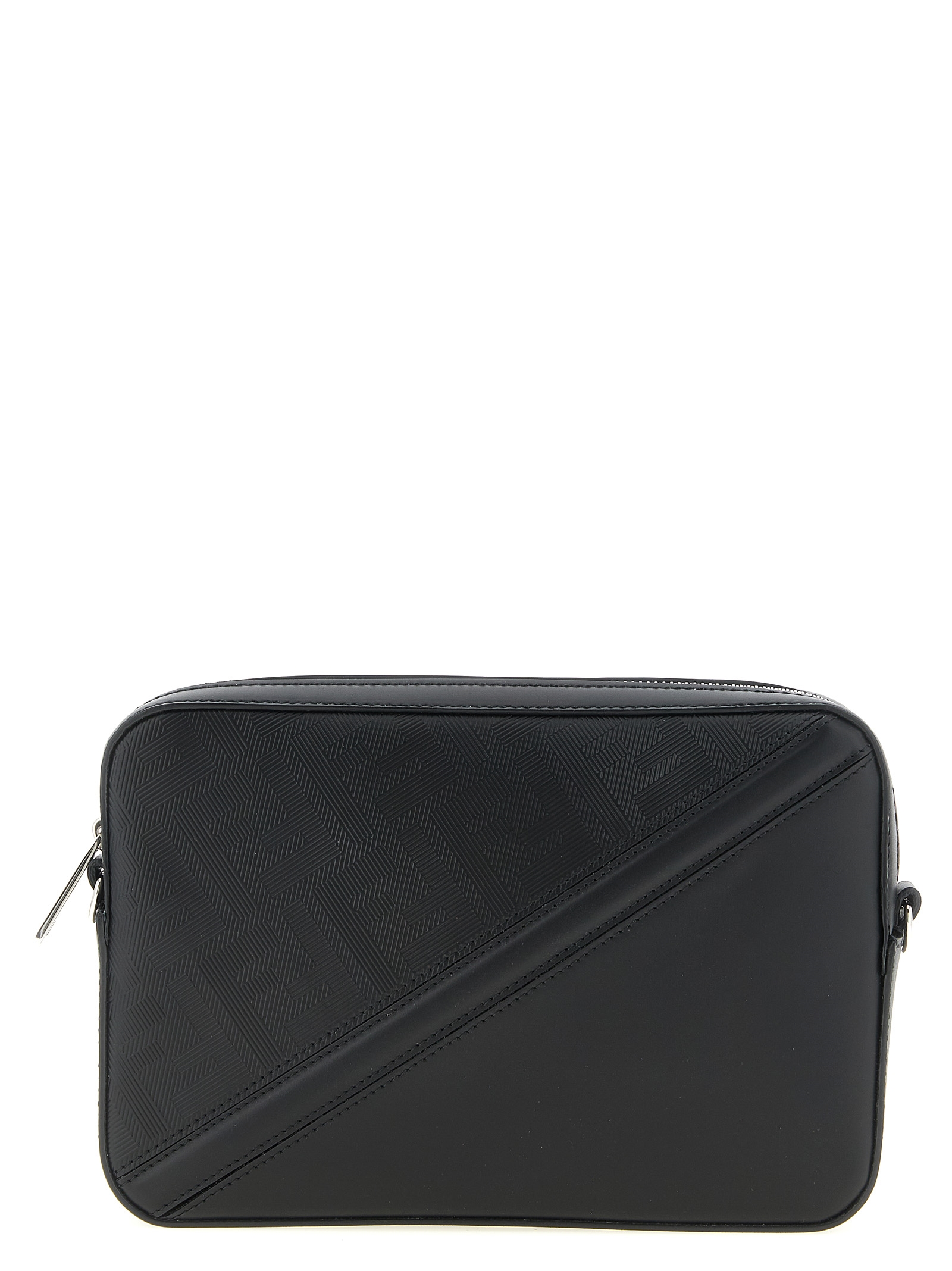 Black Viscose Shoulder Bag