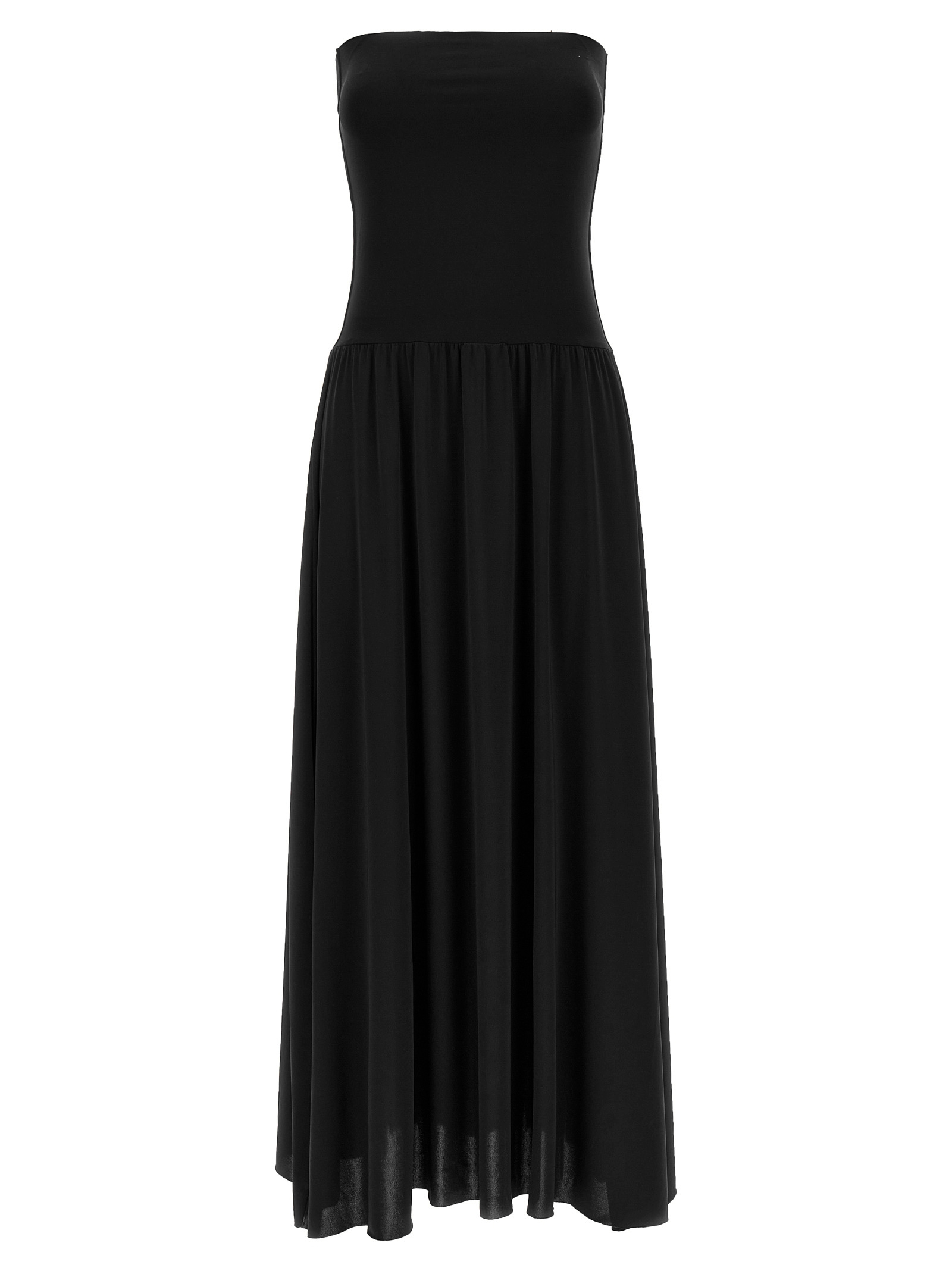Black Polyamide Long Dress