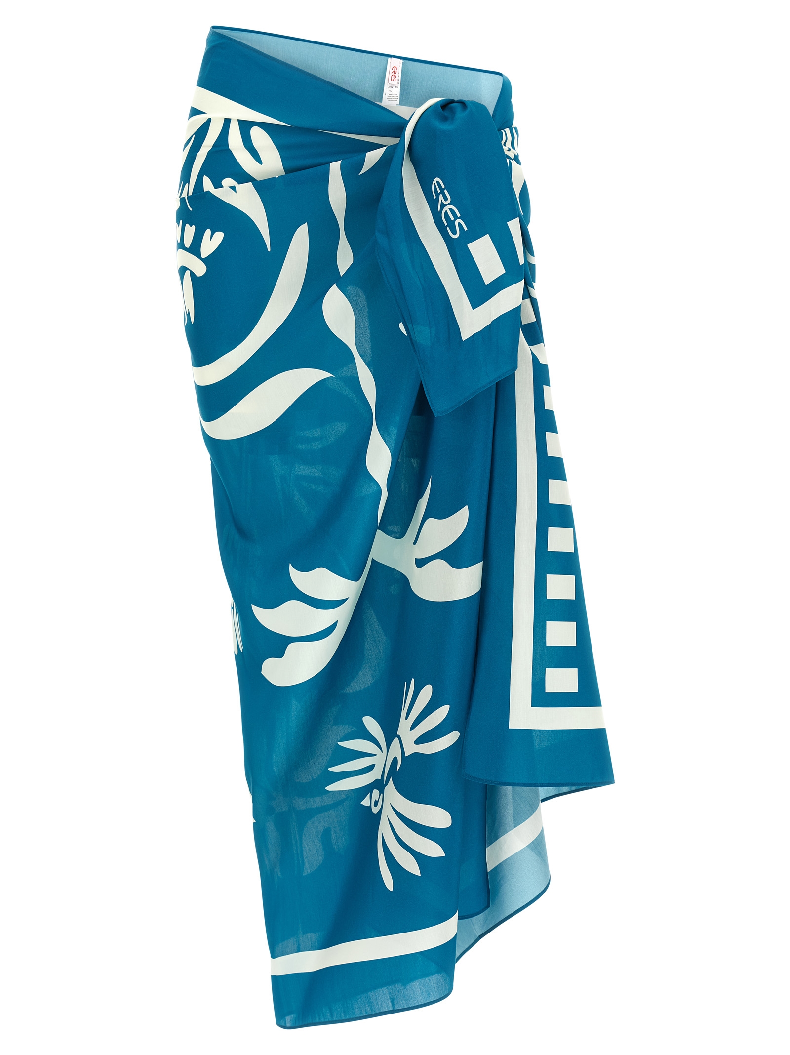 Bicolor Cotton Long Skirt