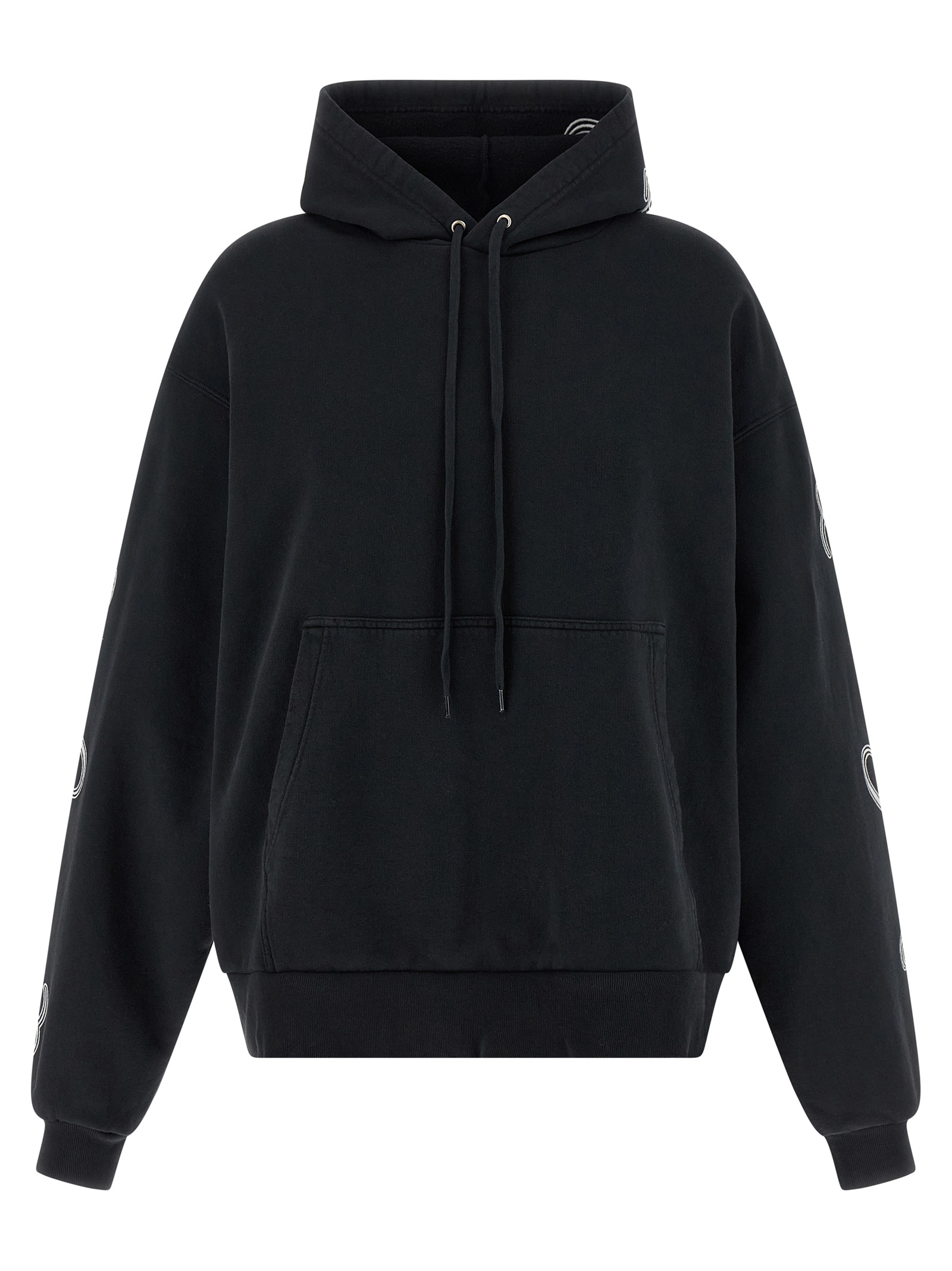 Black Cotton Hoodie