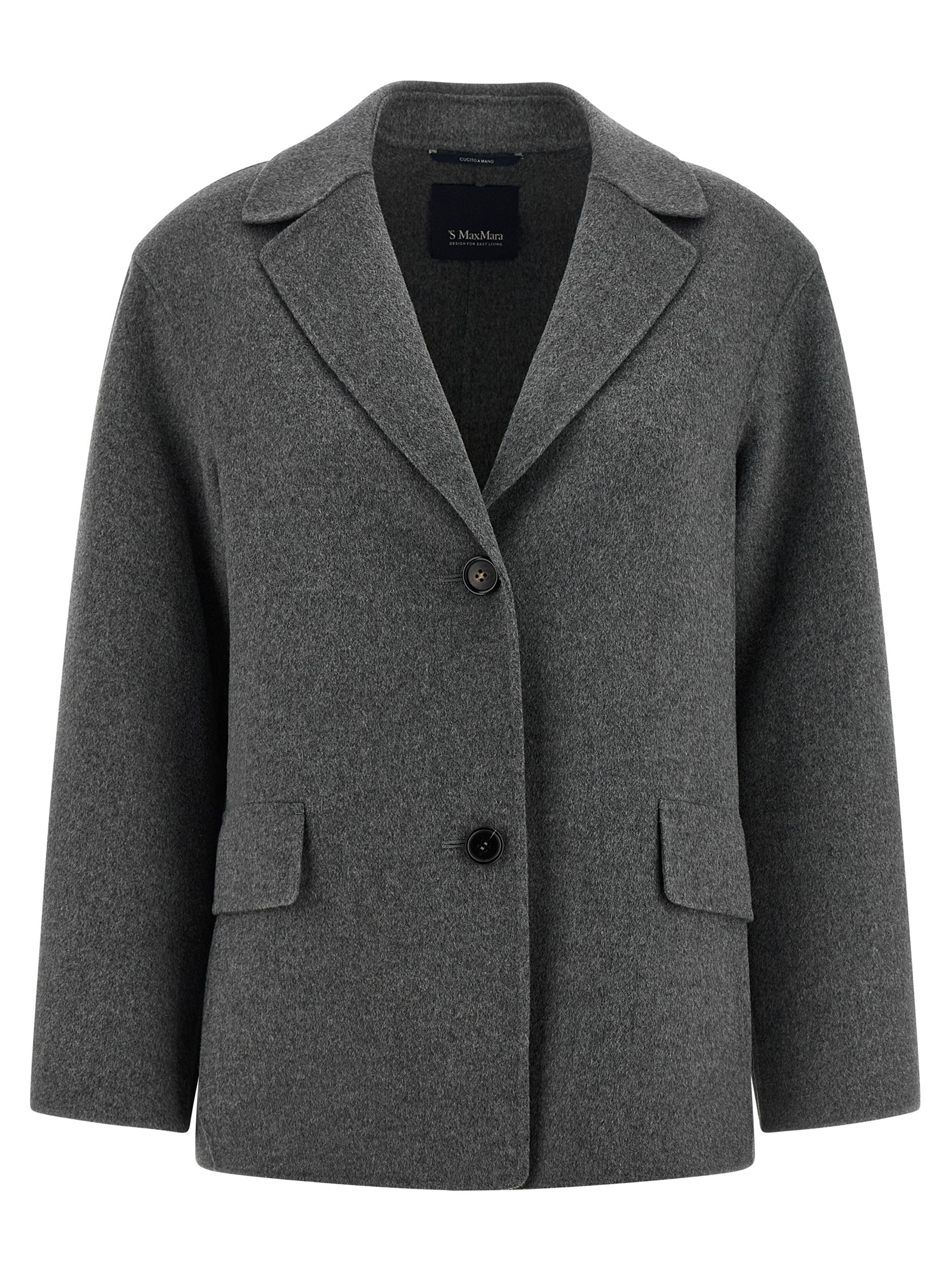 Gray Virgin Wool Blazer