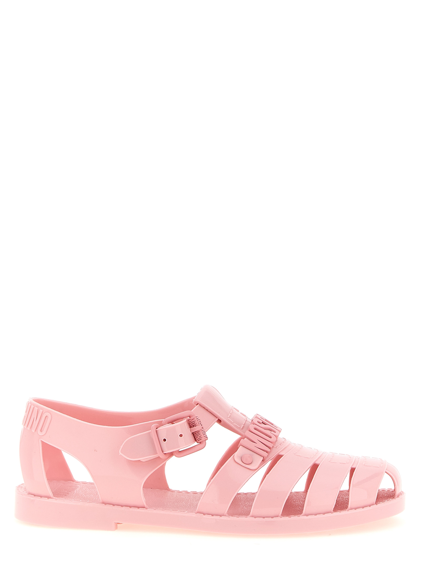 Multicolor Pvc Flat Sandals