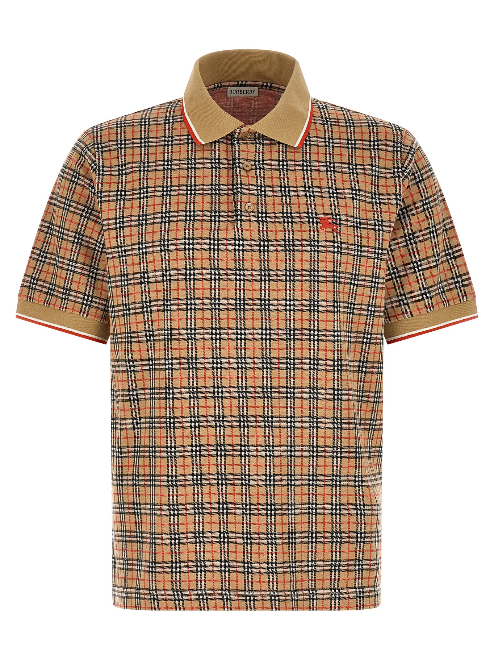 Beige Viscose Polo Shirt
