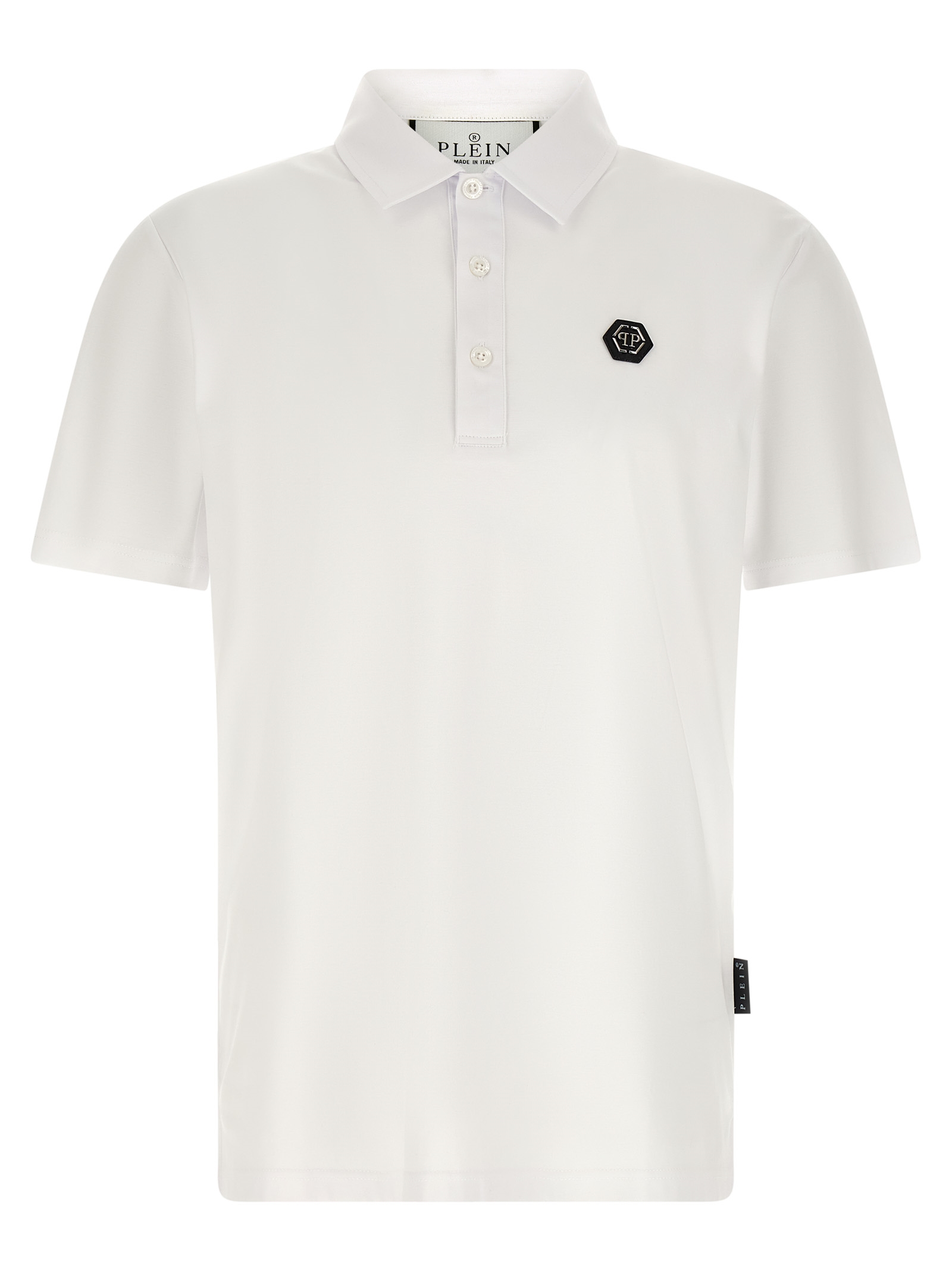 White Cotton Polo Shirt