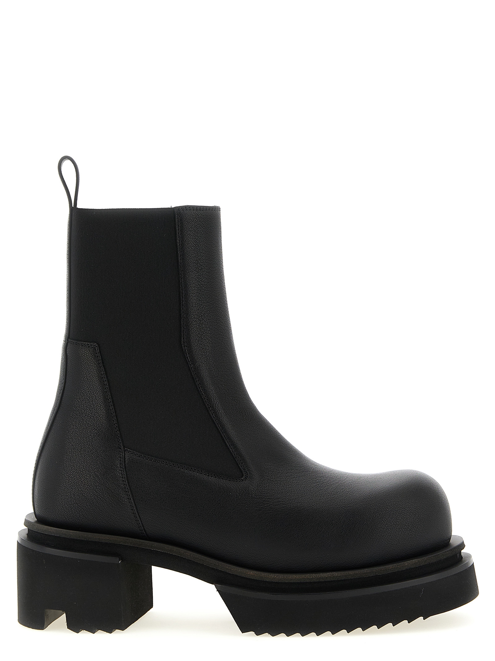 Rick Owens Black Goatskin Ankle Boots - Men