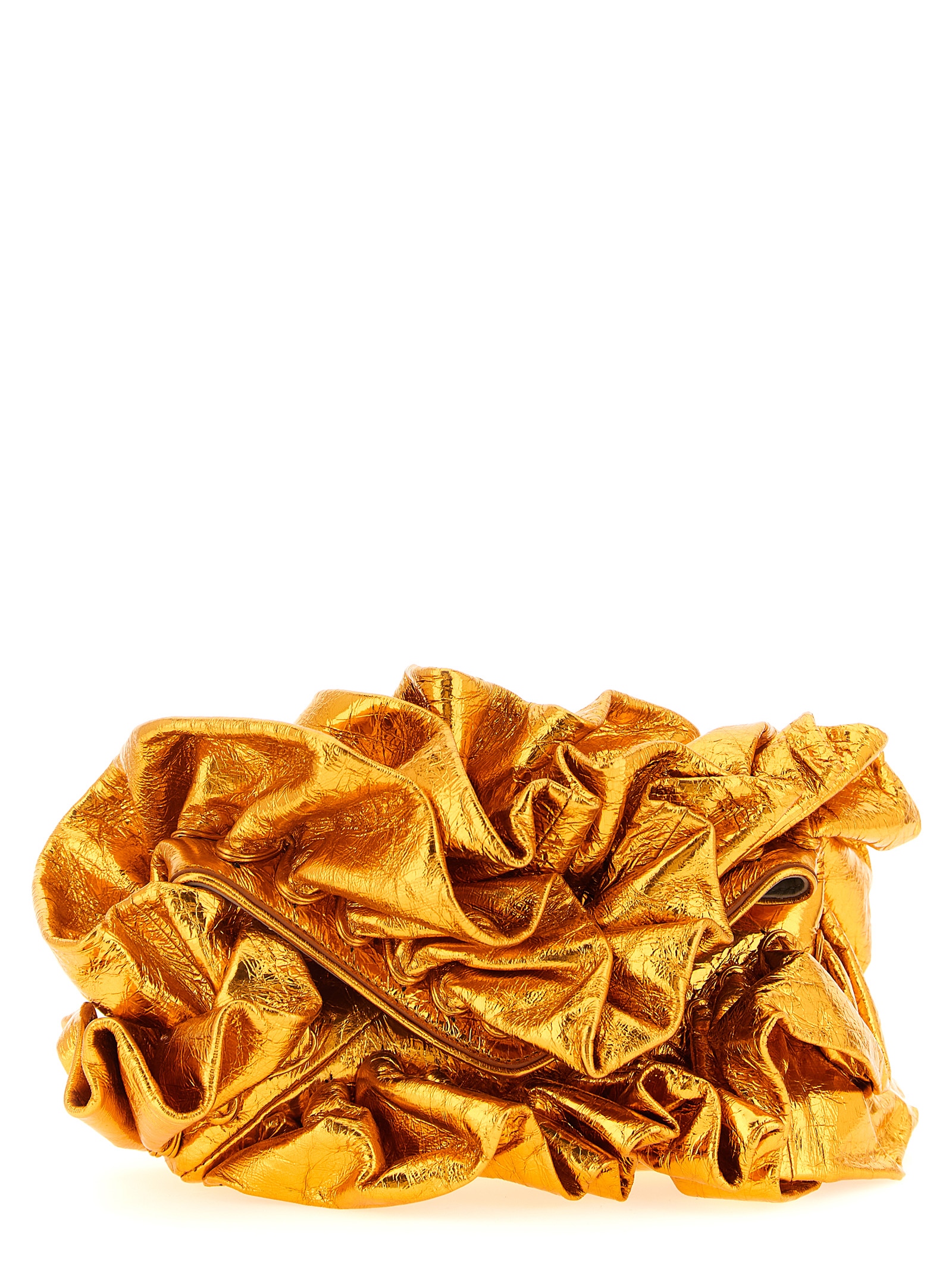 Dries Van Noten Orange Cowhide Clutch Bag - Women