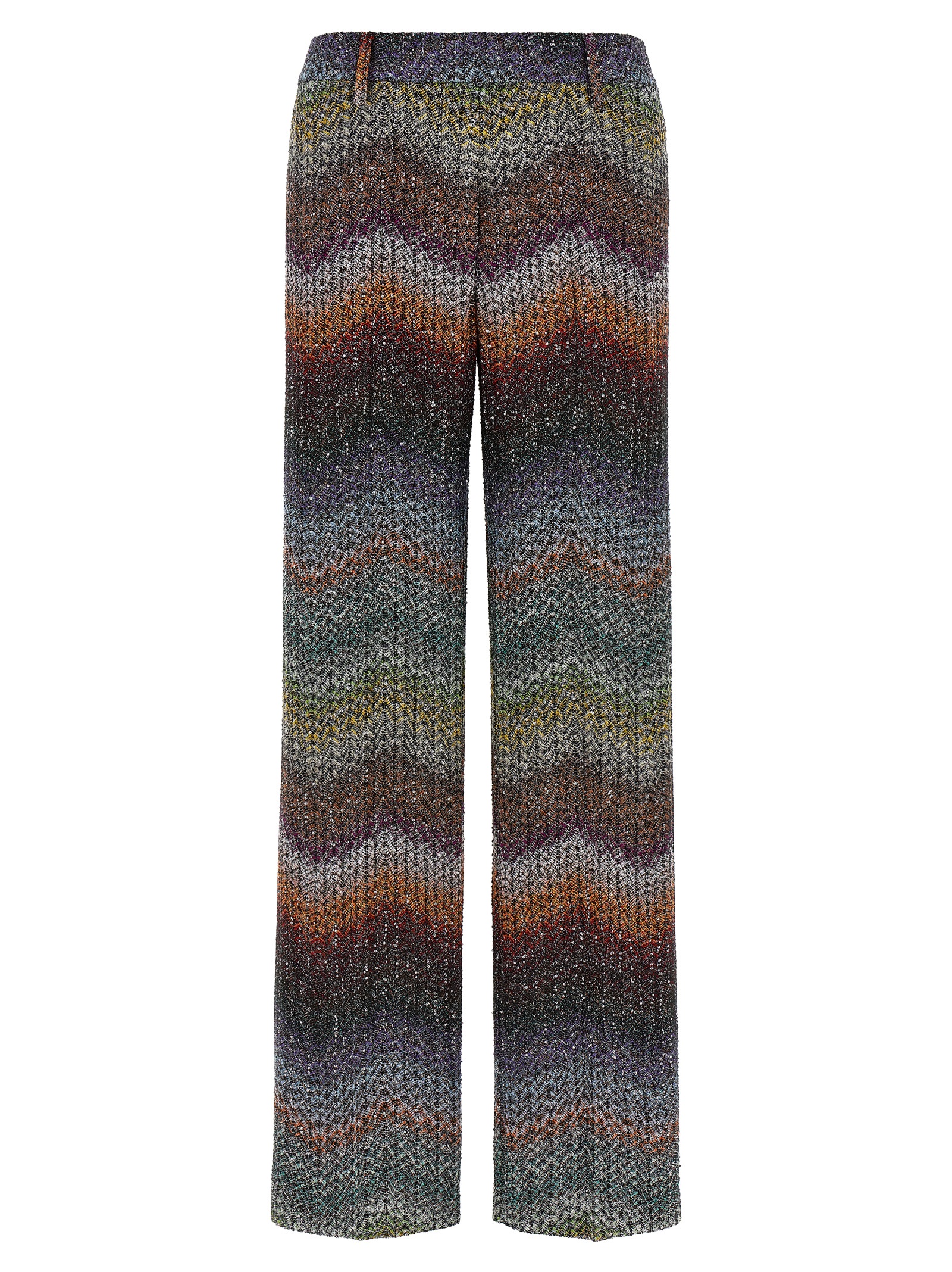 Multicolor Viscose Casual Pants