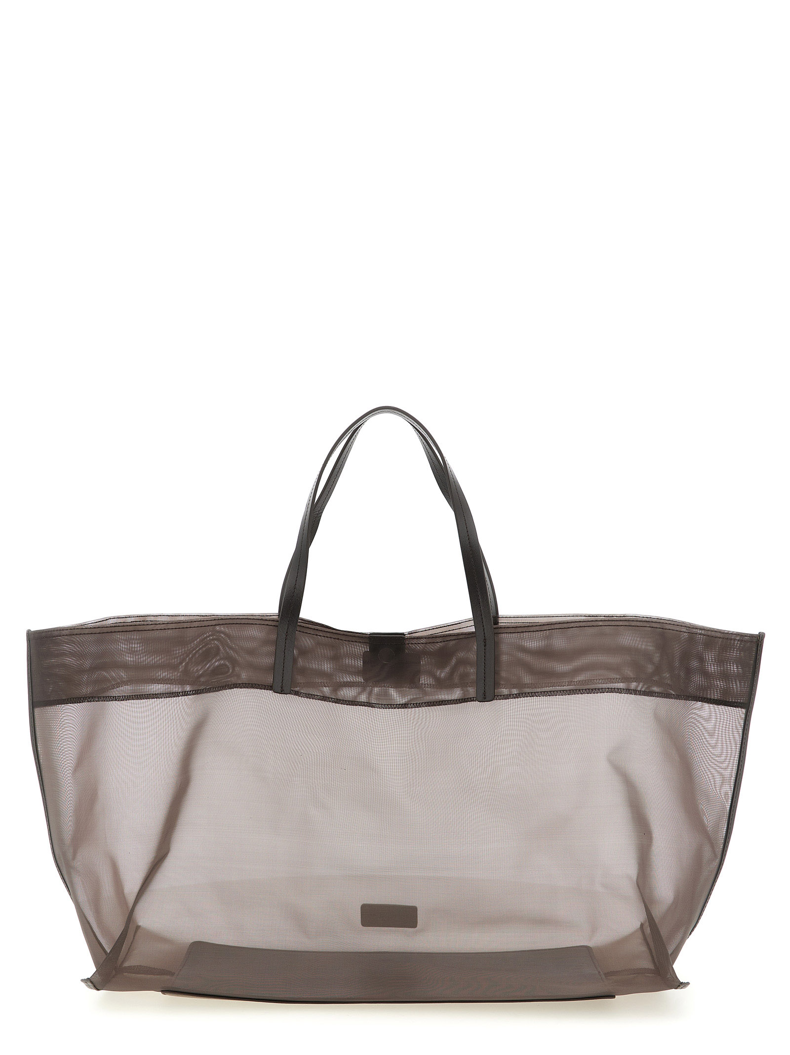 Brown Polyamide Tote Bag