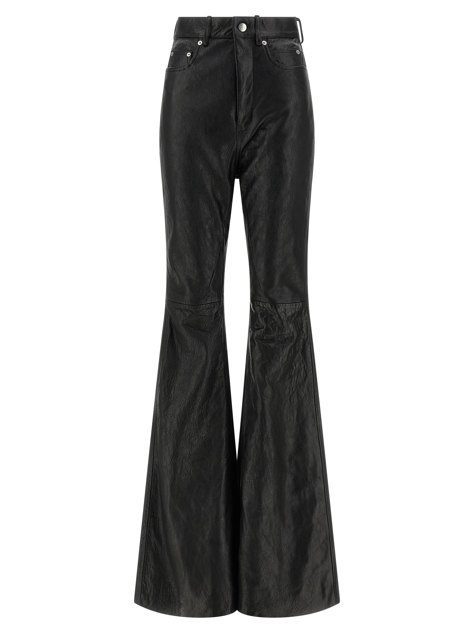 Black Lamb Leather Pants
