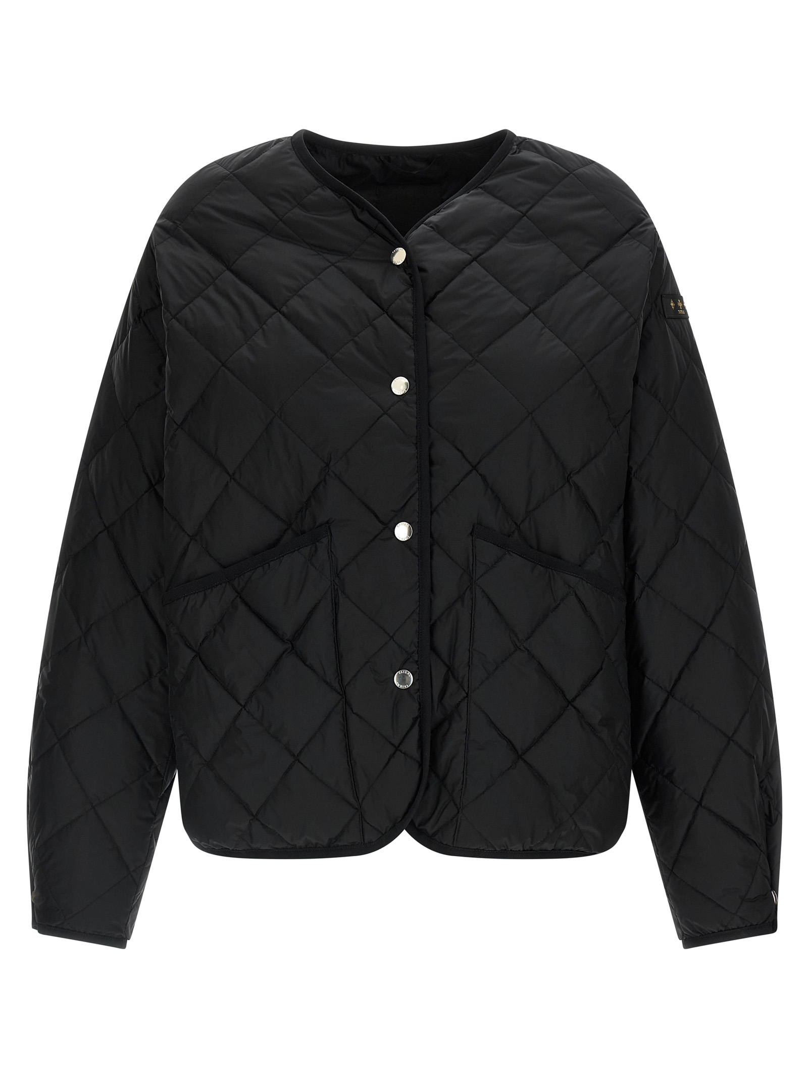 Black Nylon Bomber