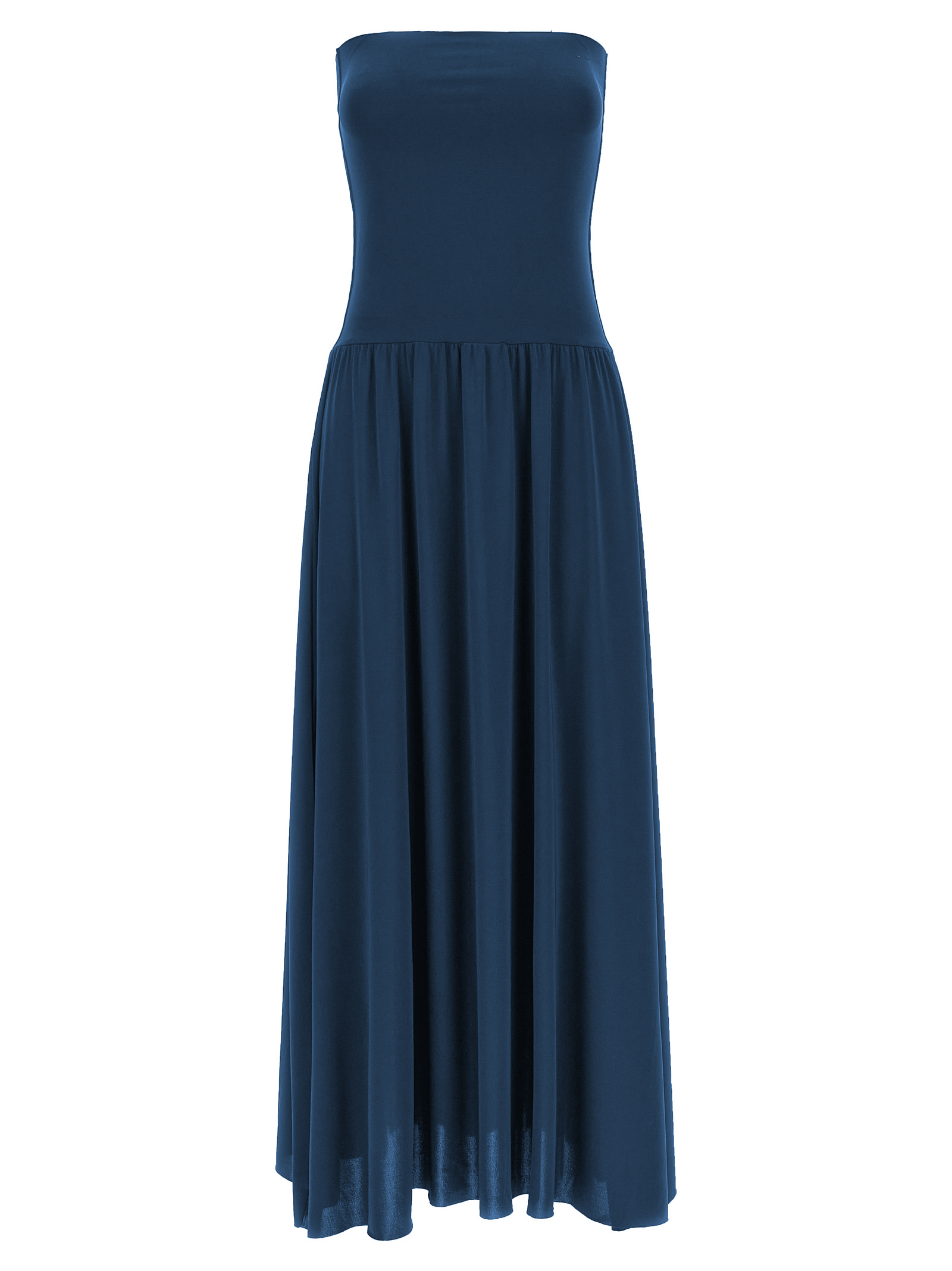 Bicolor Polyamide Long Dress