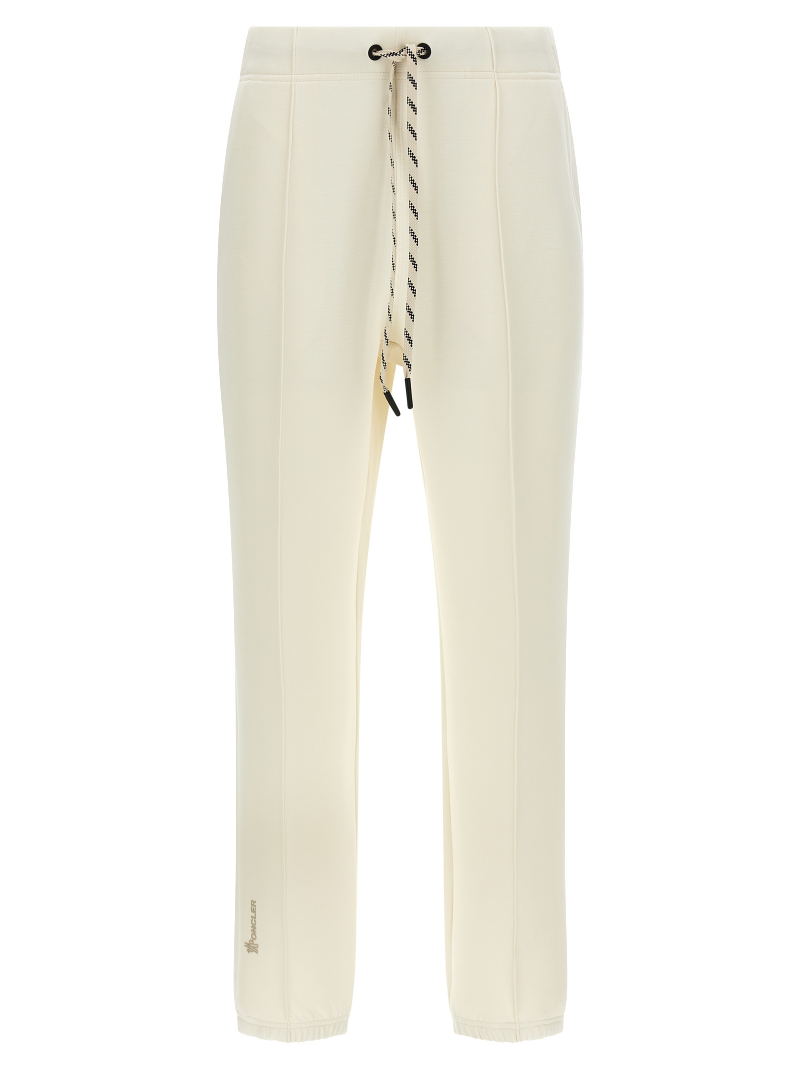 White Polyester Joggers (Workout Pants)