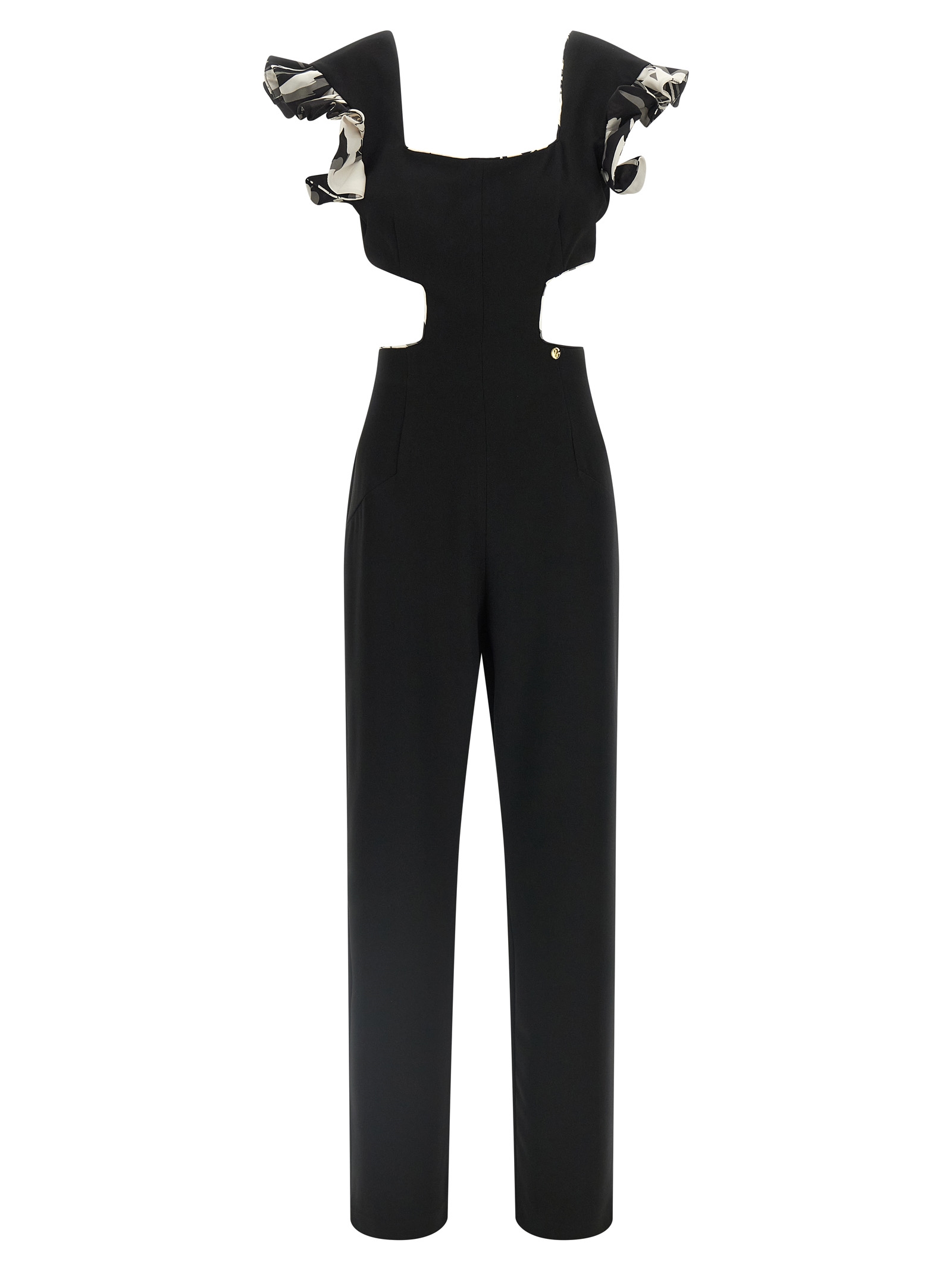 Black Polyester Jumpsuit