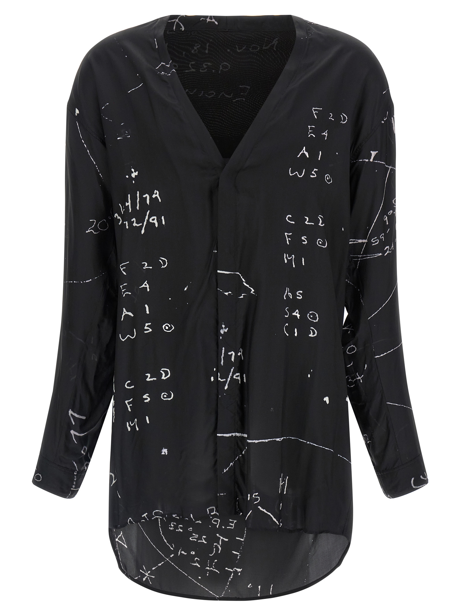 Black Viscose Blouse