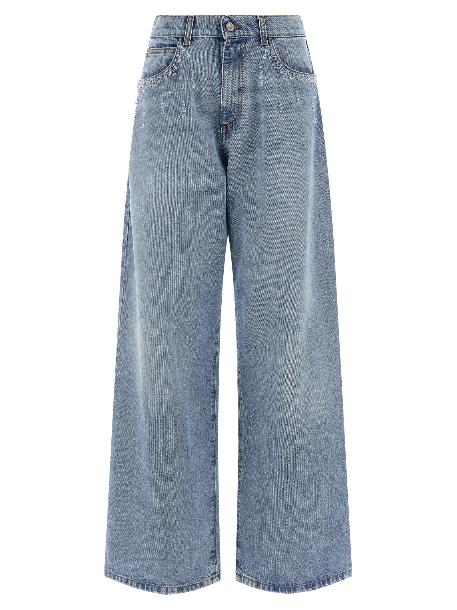 Blue Cotton Jeans Denim