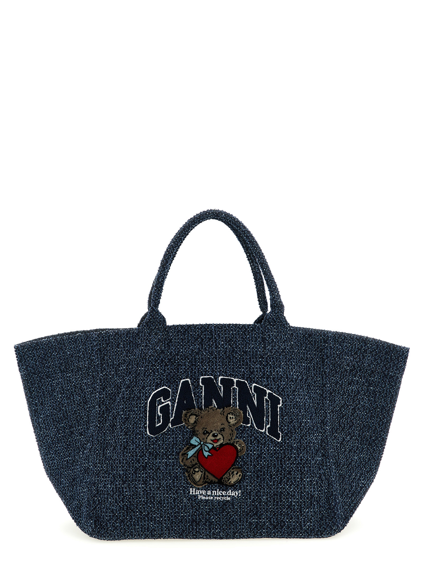 Blue Organic Cotton Tote Bag