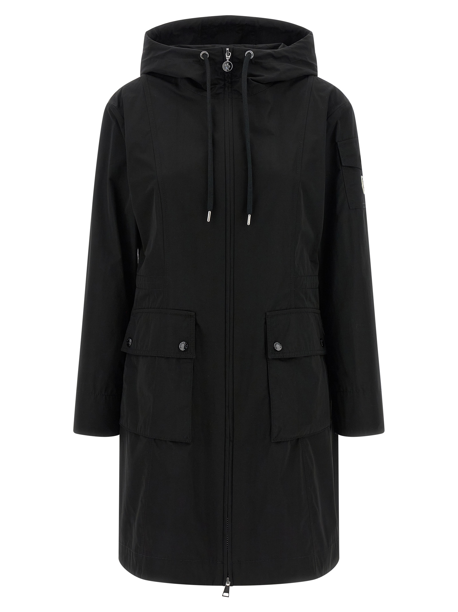 Black Polyester Parka