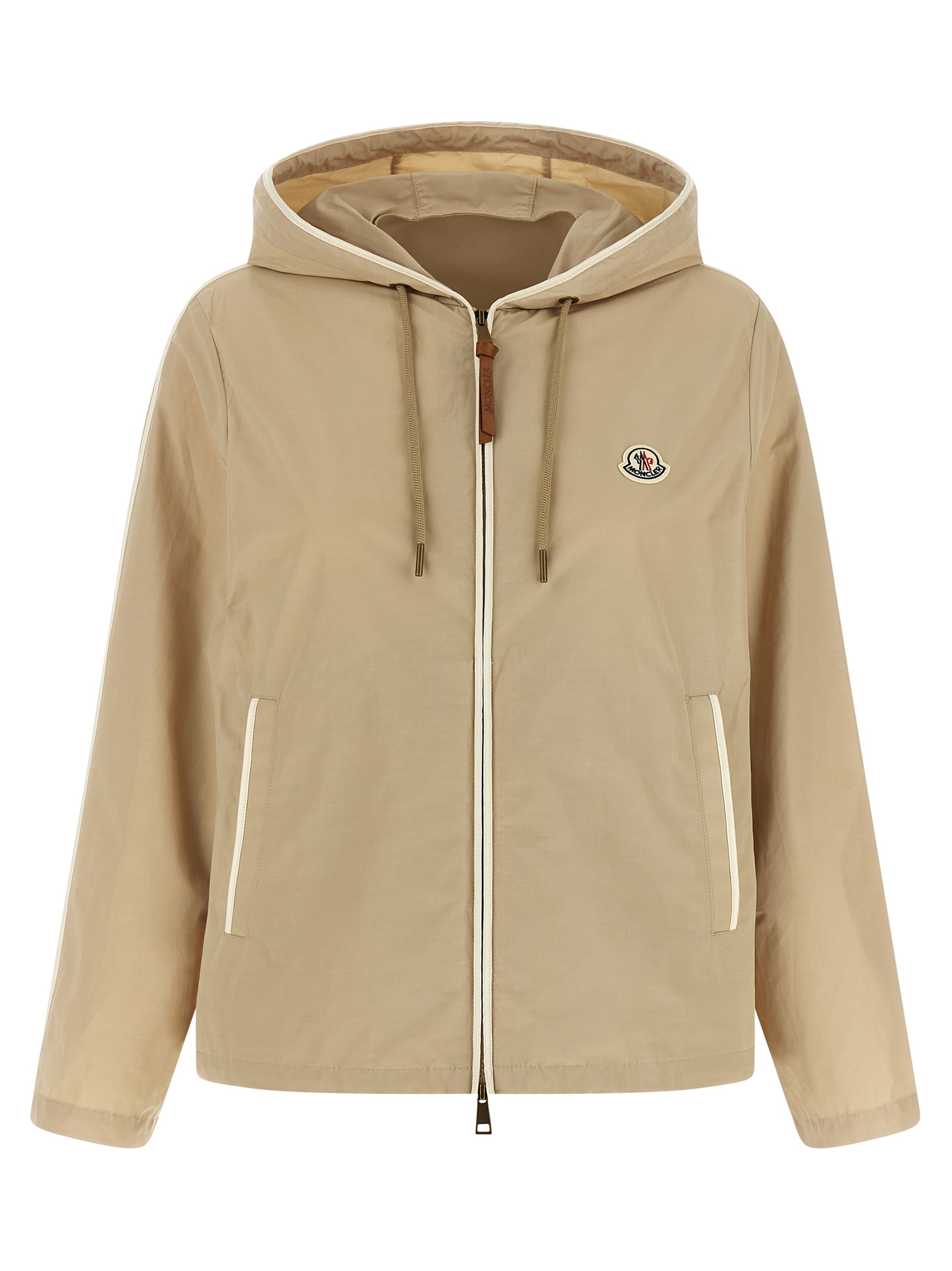 Moncler Beige Polyester Shell Jacket Clothing - Women