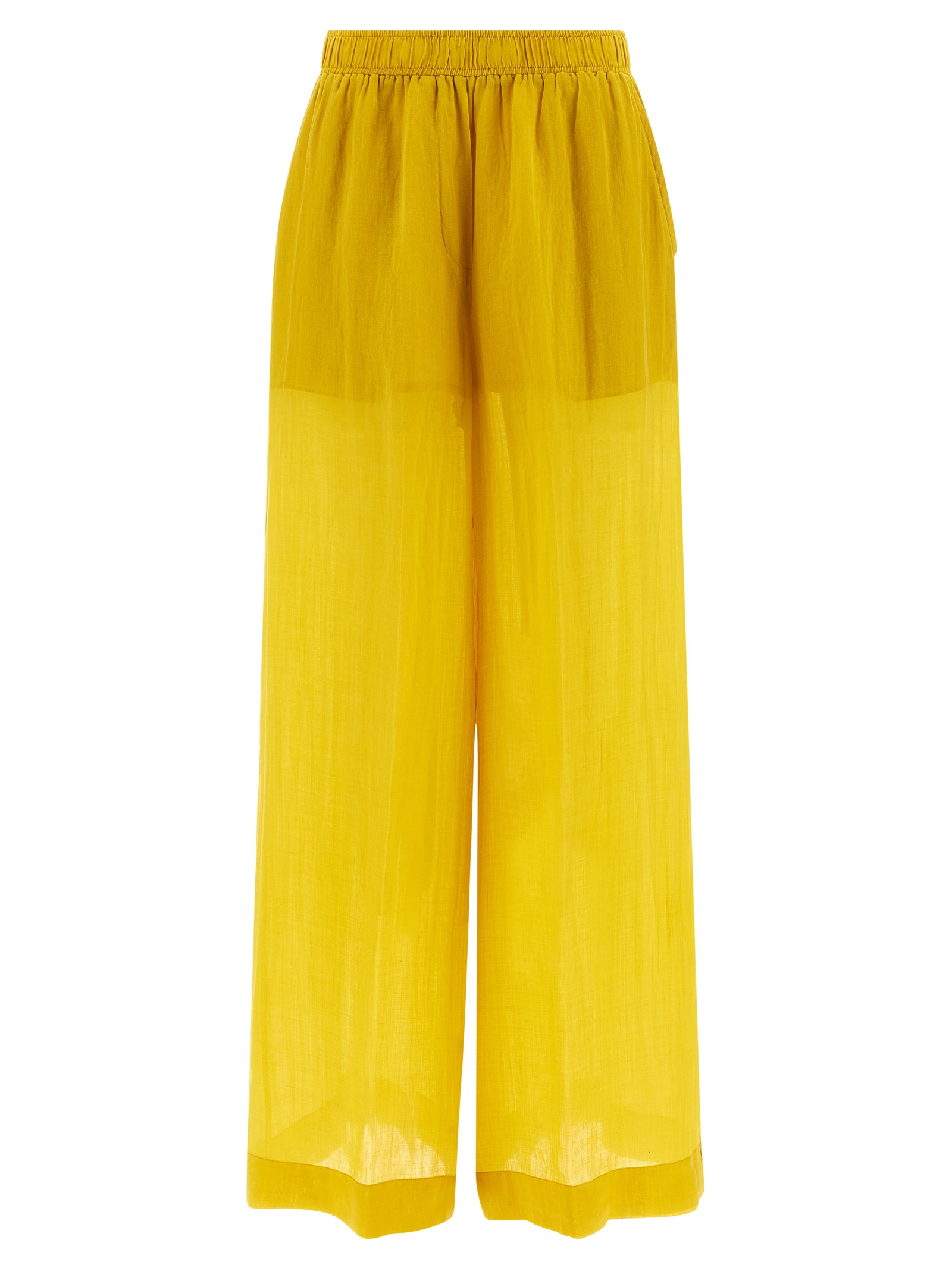 Bicolor Tencel Casual Pants
