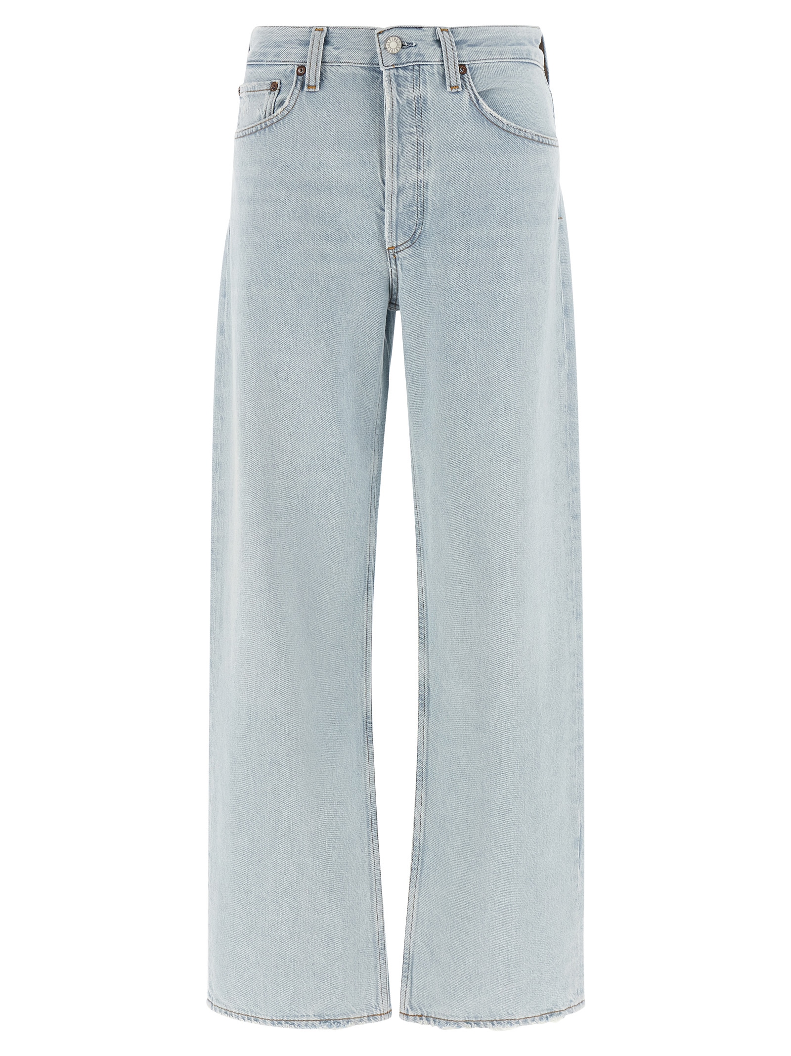 Blue Cotton Relaxed Fit Jeans