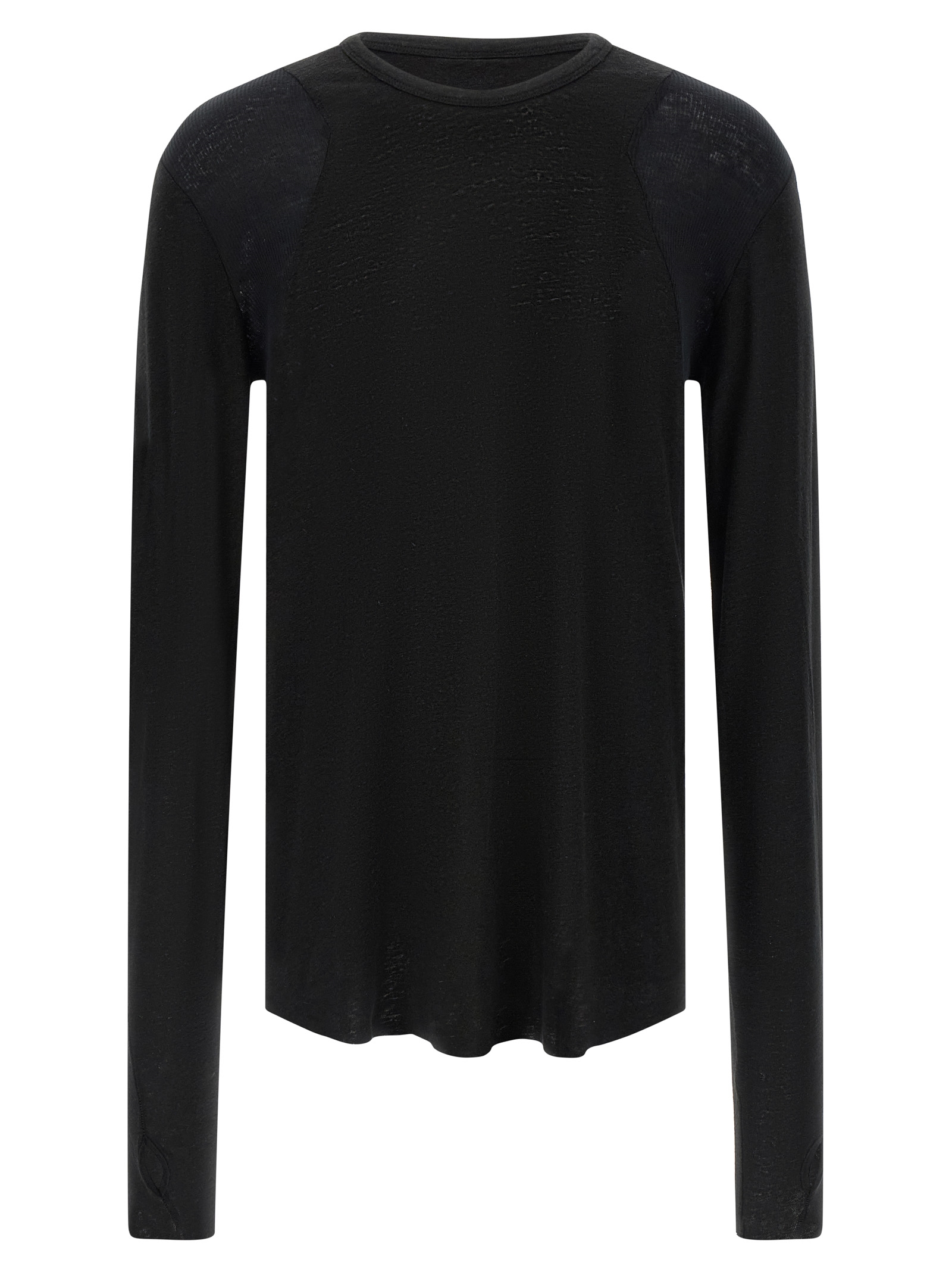 Black Viscose T-Shirt