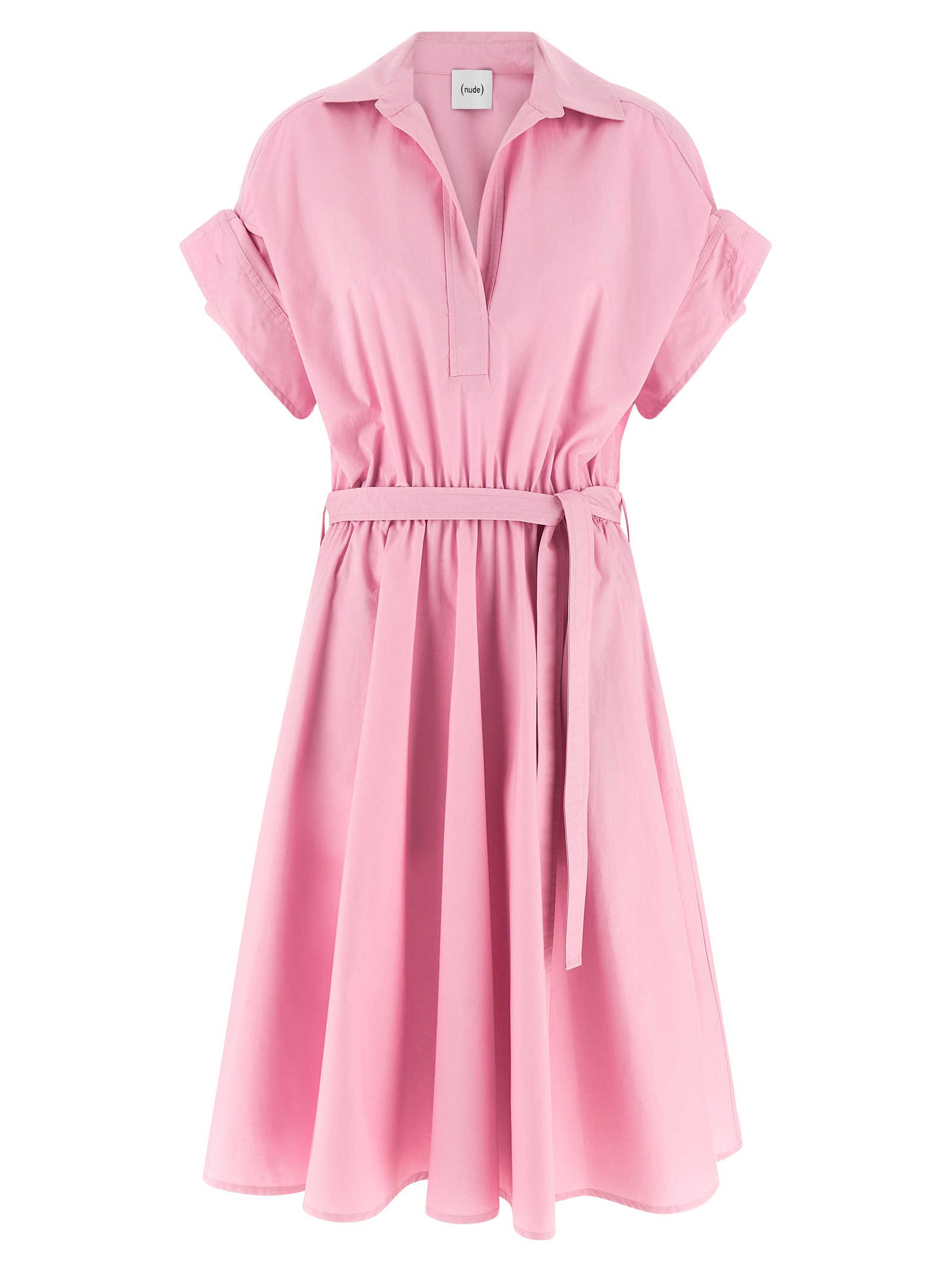 Multicolor Cotton Midi Dress