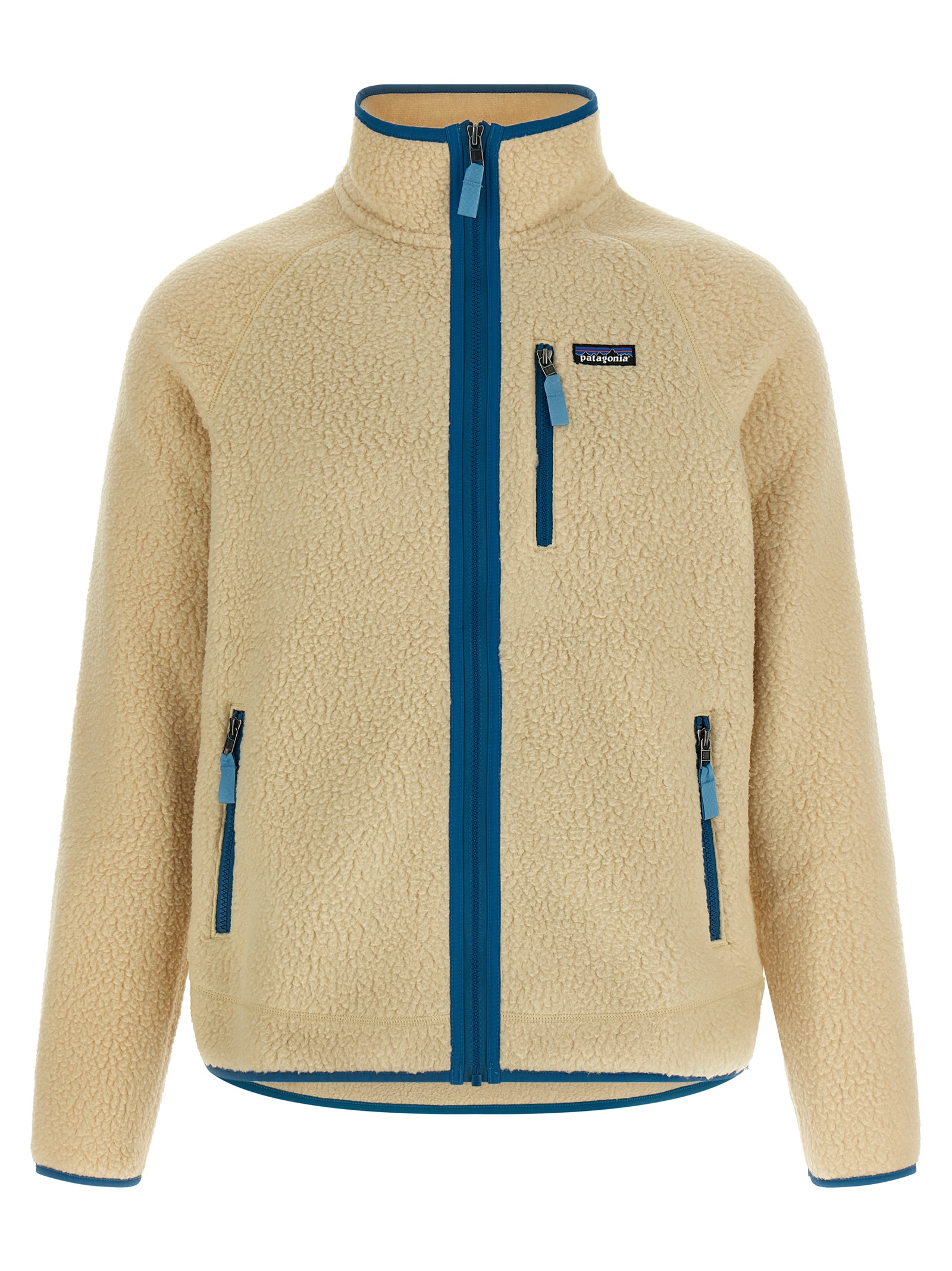 Beige Polyester Full-Length Jacket
