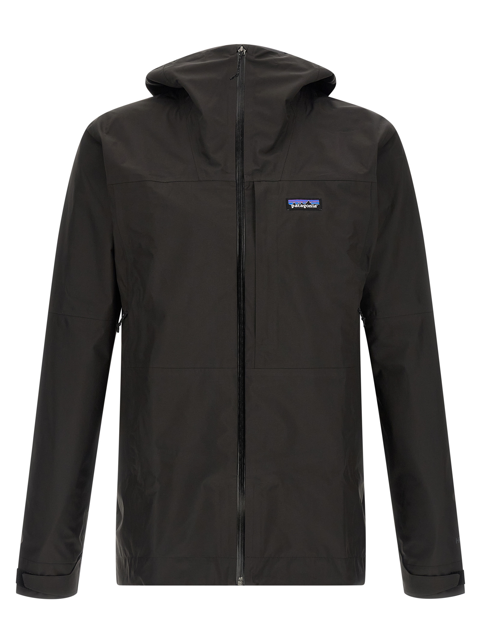 Black Polyester Shell Jacket