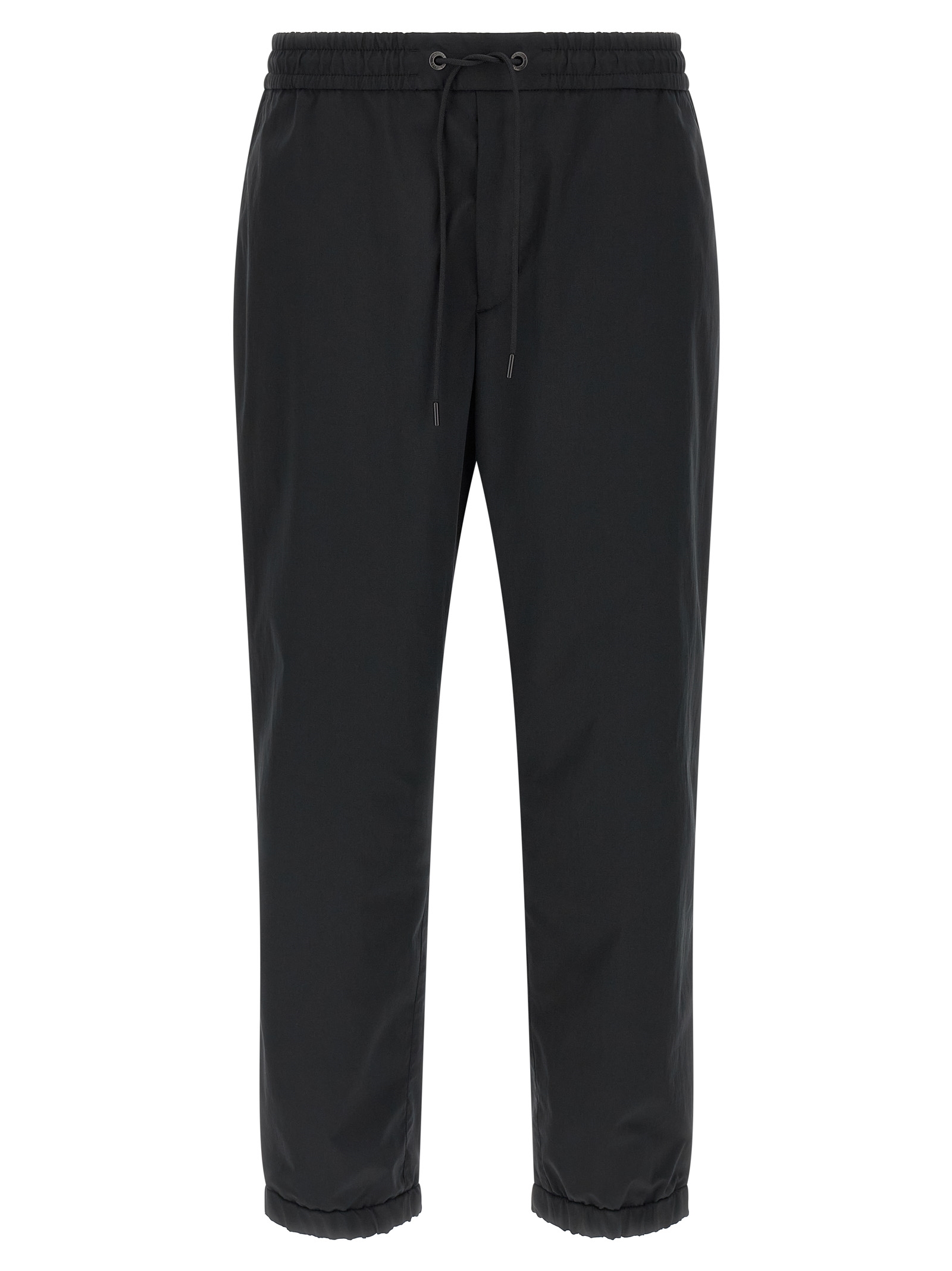 Black Polyester Joggers (Workout Pants)