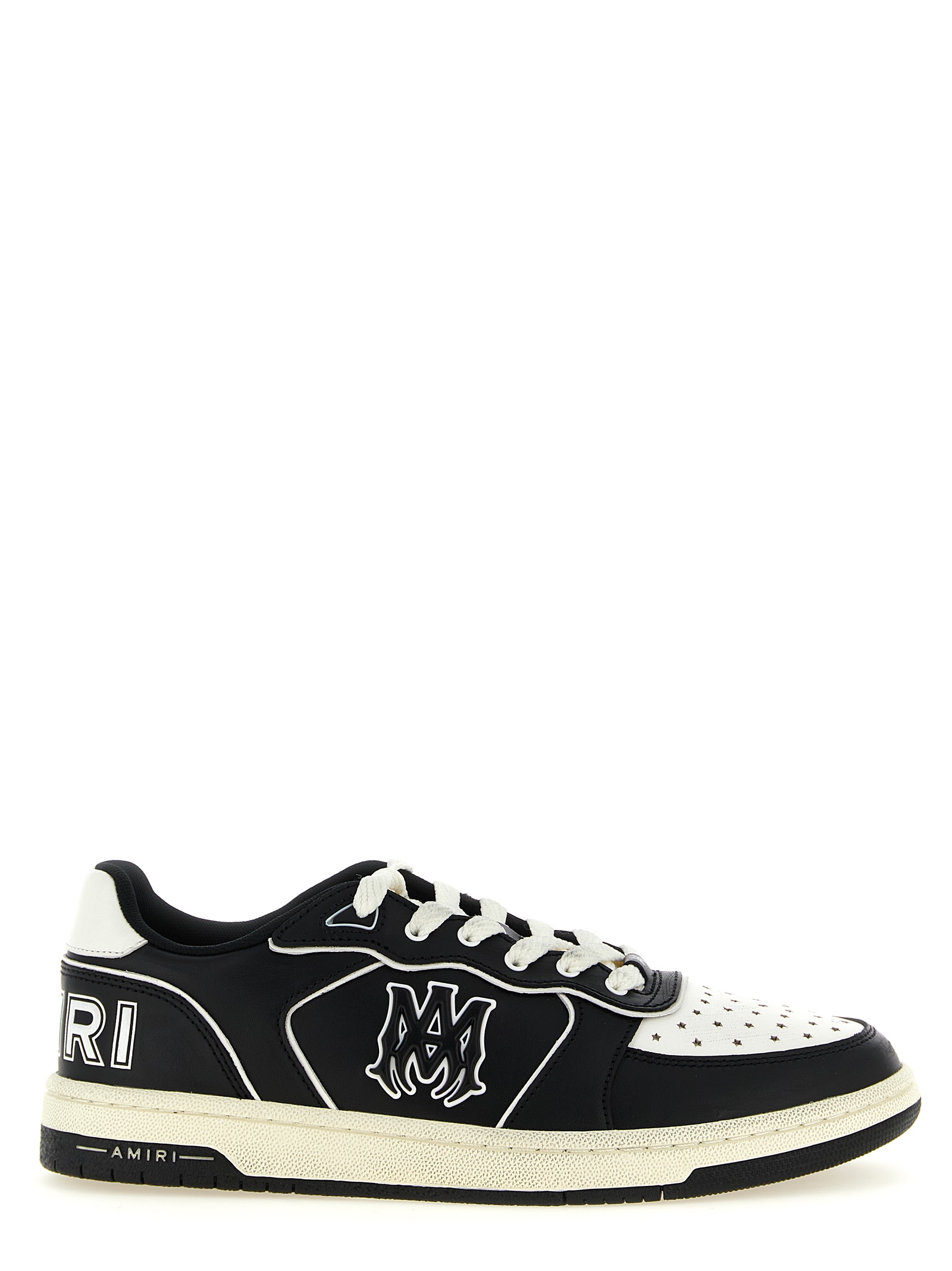 Bicolor Bovine Leather Low Top Sneakers