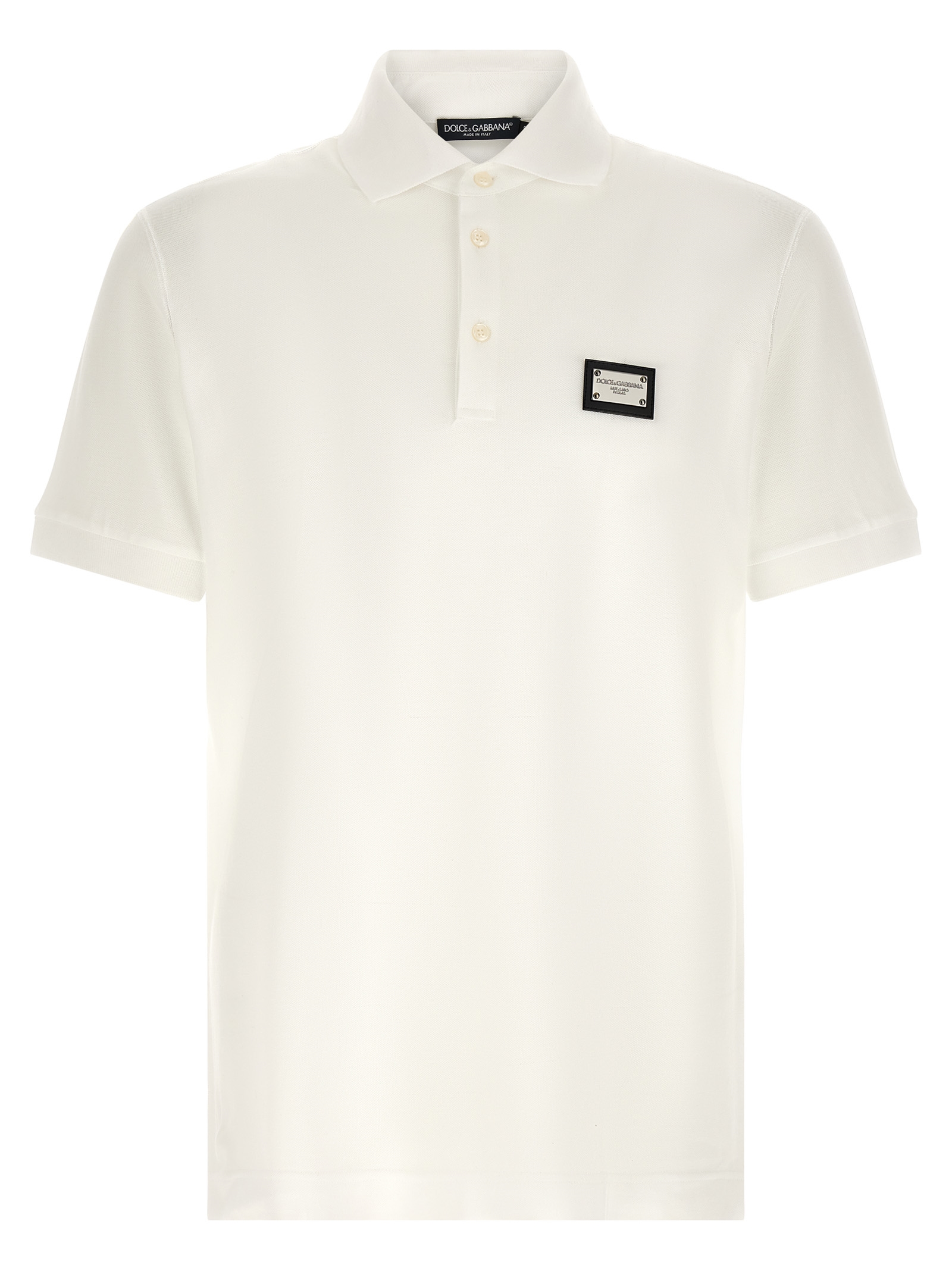 White Cotton Polo Shirt