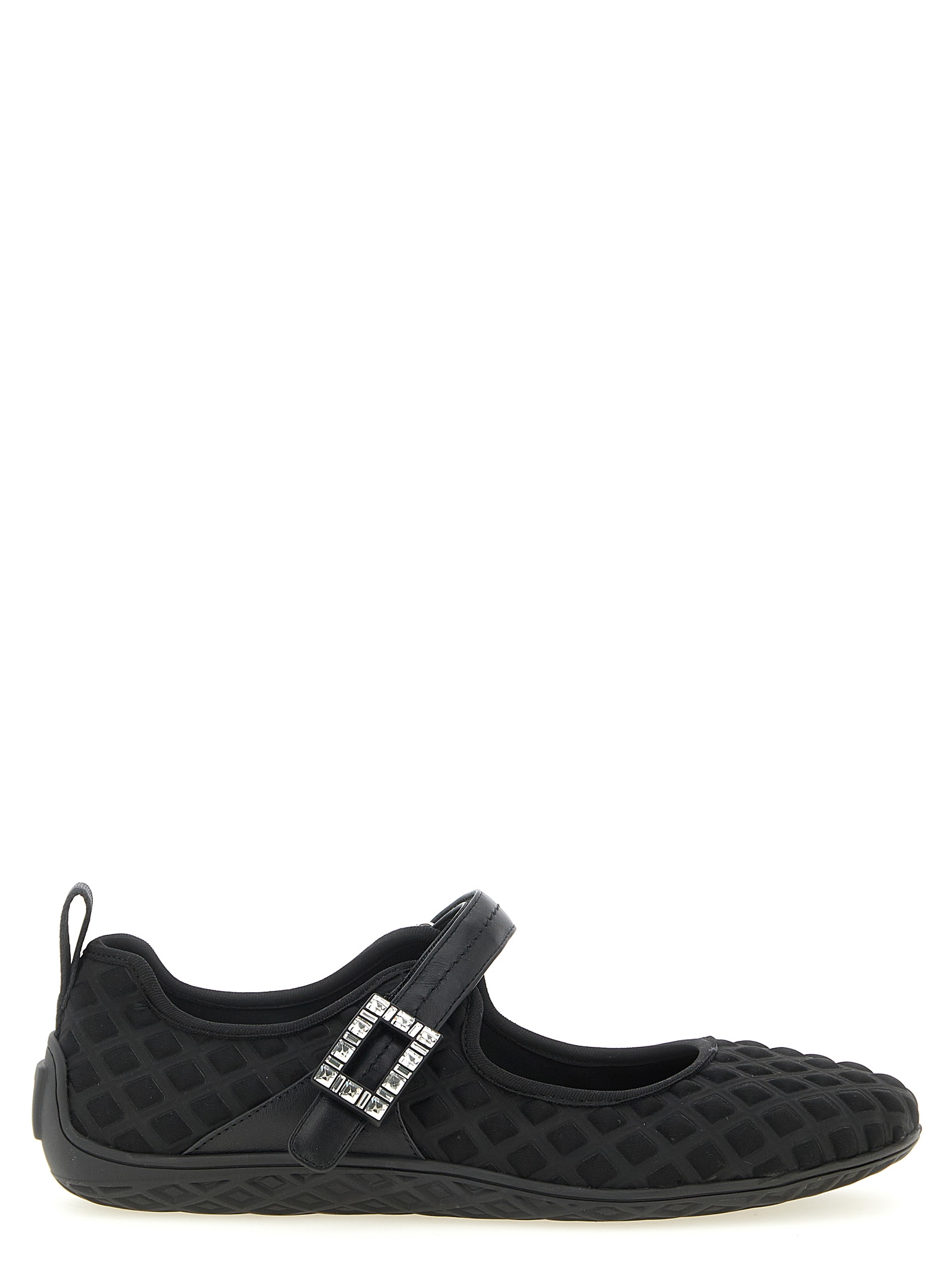 Black Polyamide Ballet Flats