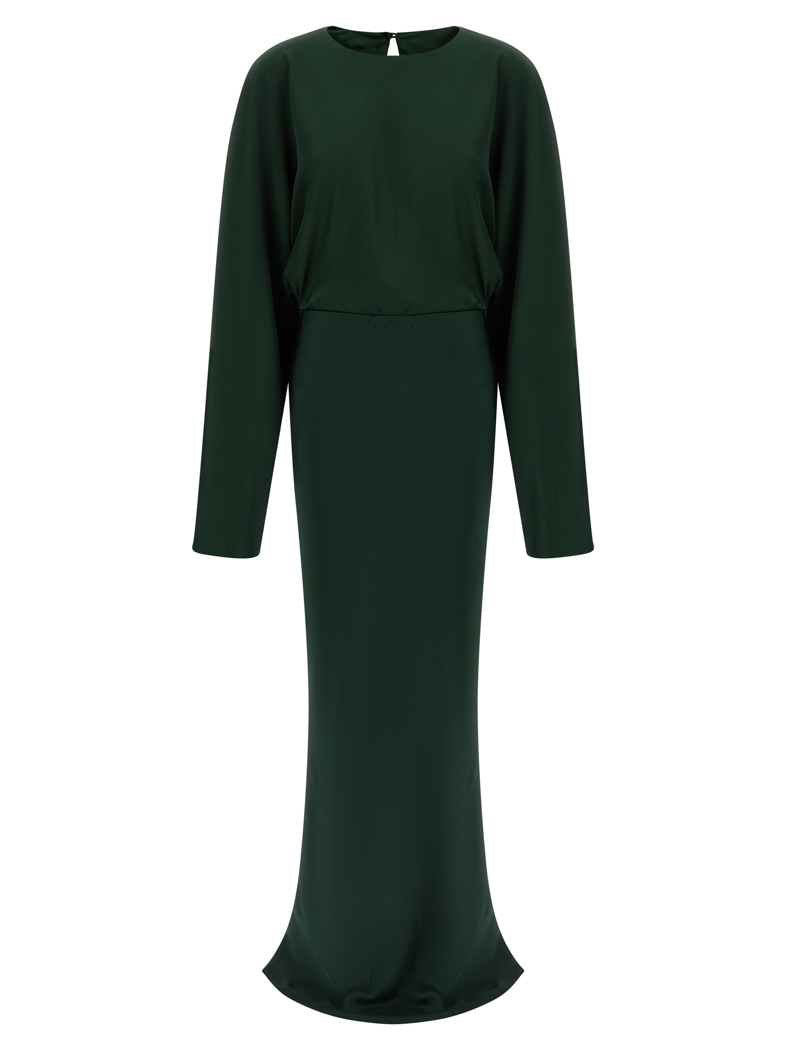 Bicolor Polyester Long Dress