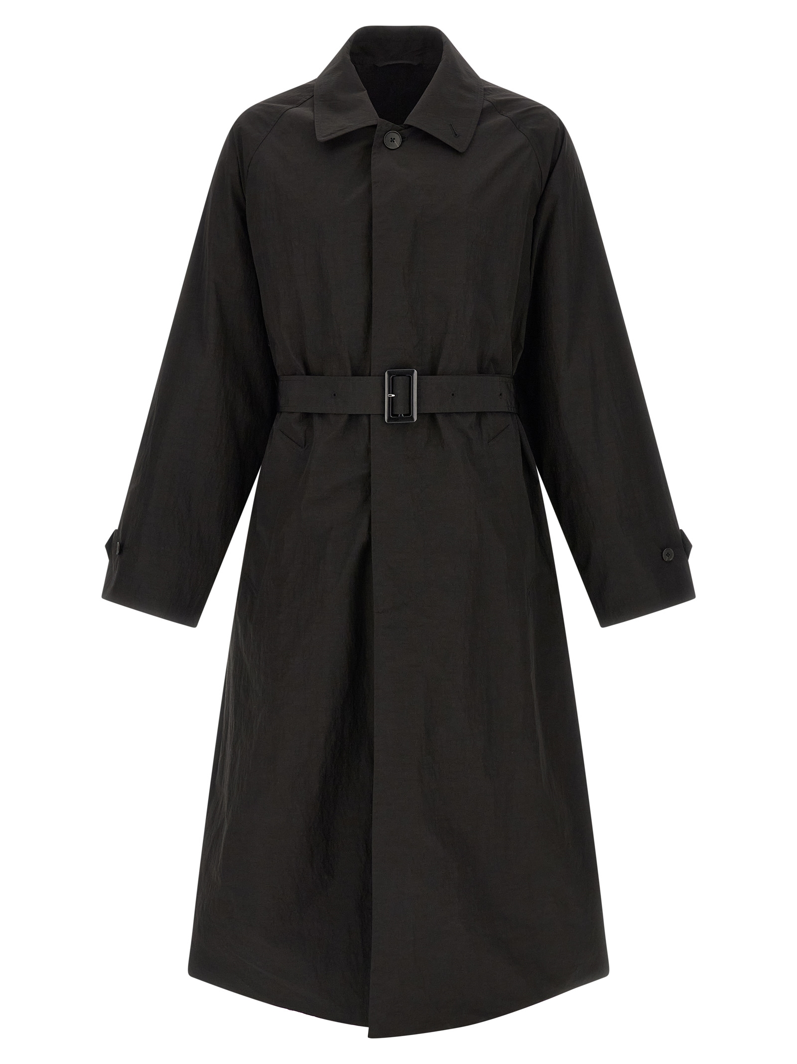 Black Polyester Coat