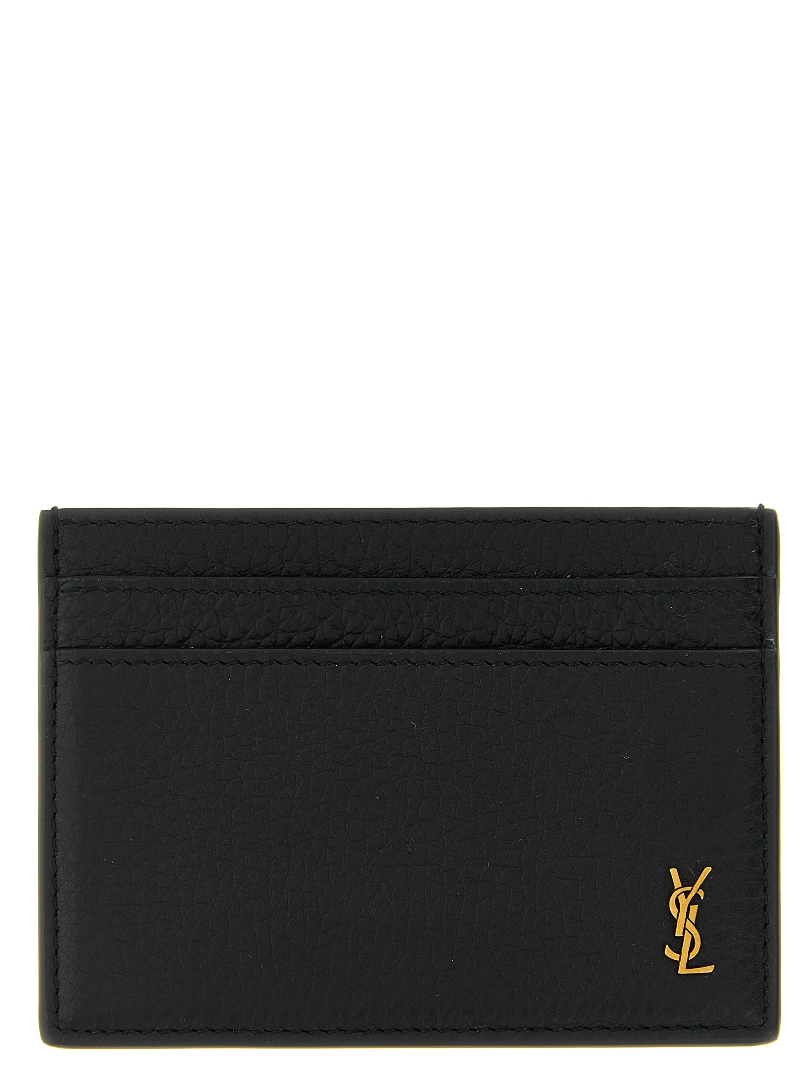 Saint Laurent Black Calfskin Cardholder Accessory - Men
