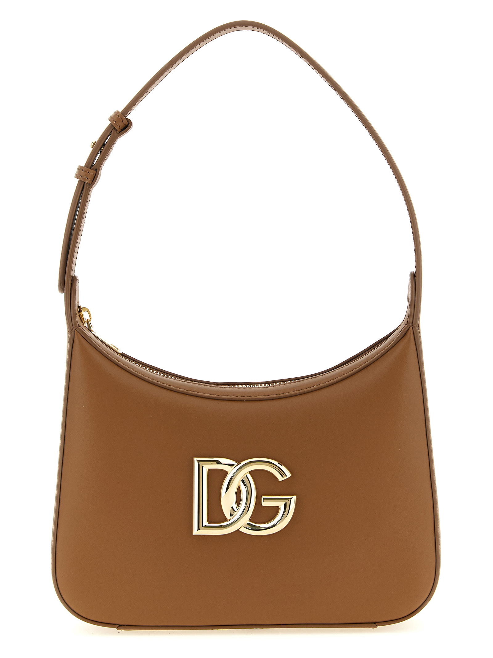 Dolce & Gabbana Brown Calfskin Shoulder Bag - Women