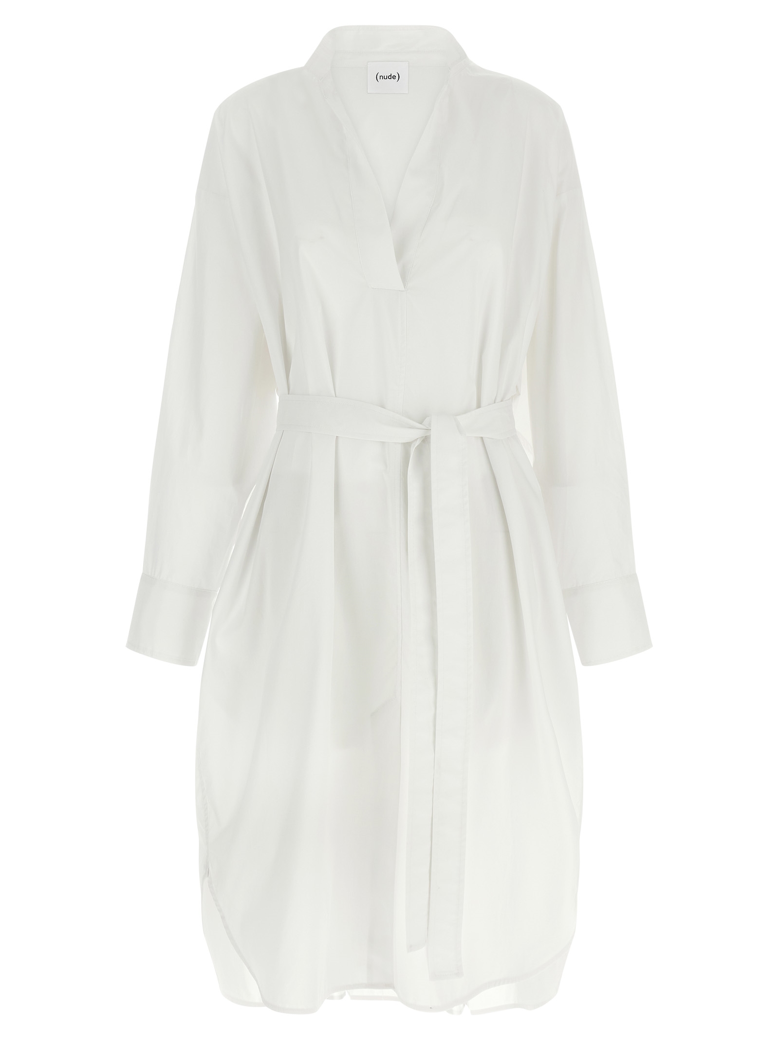 White Cotton Midi Dress