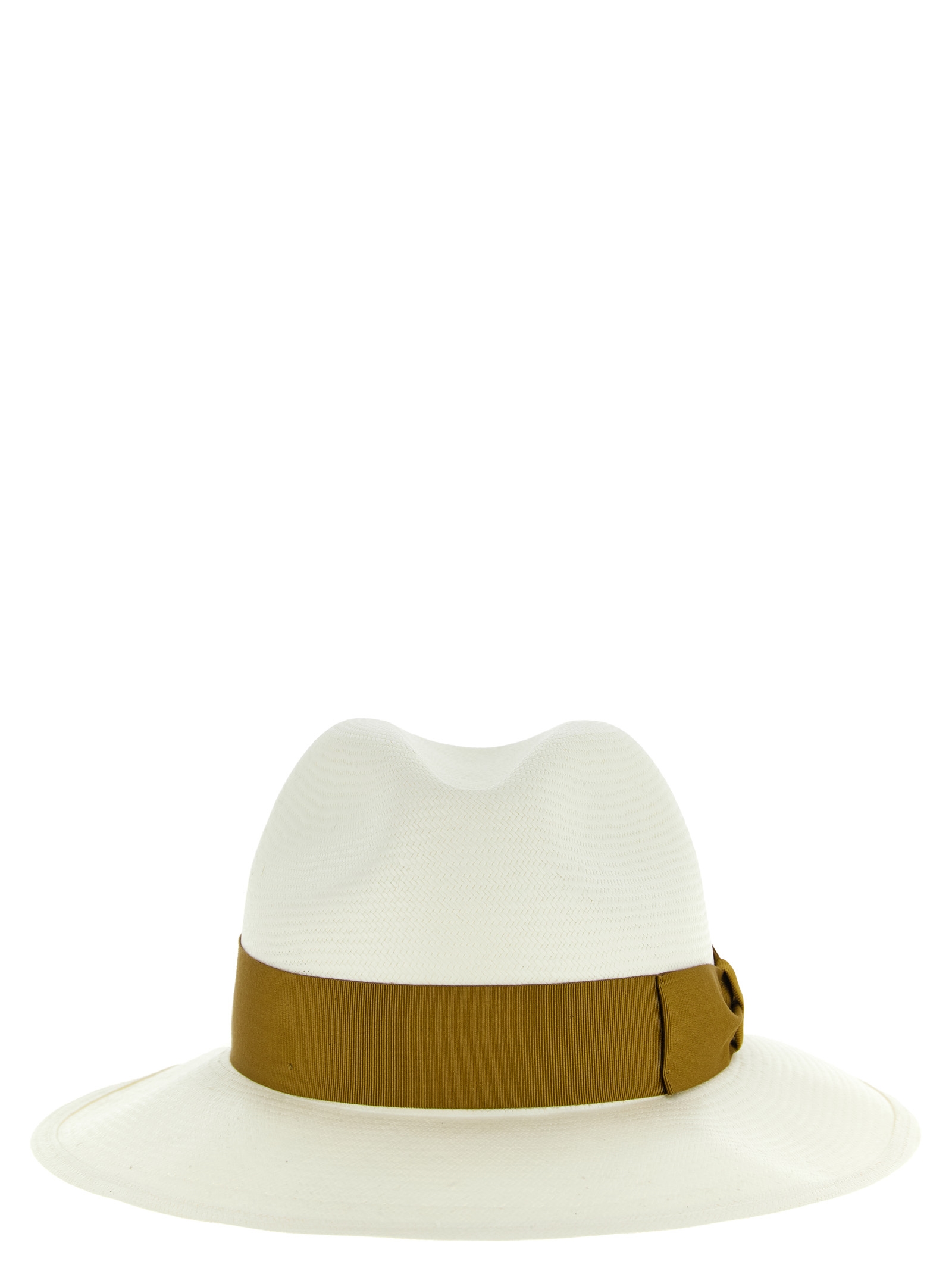 Borsalino Brown Hemp Fedora Accessory - Men