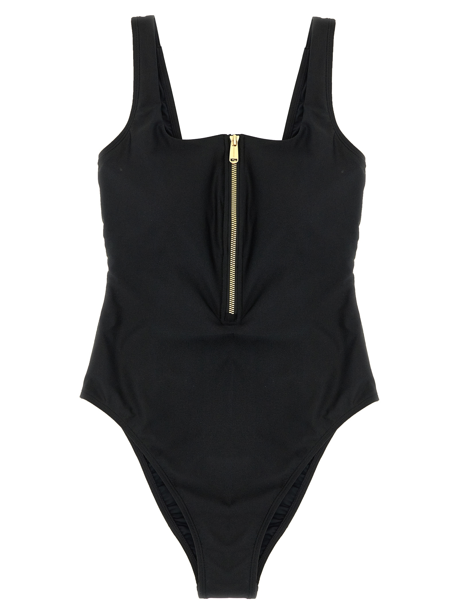 Black Polyamide One-Piece Swimsuit