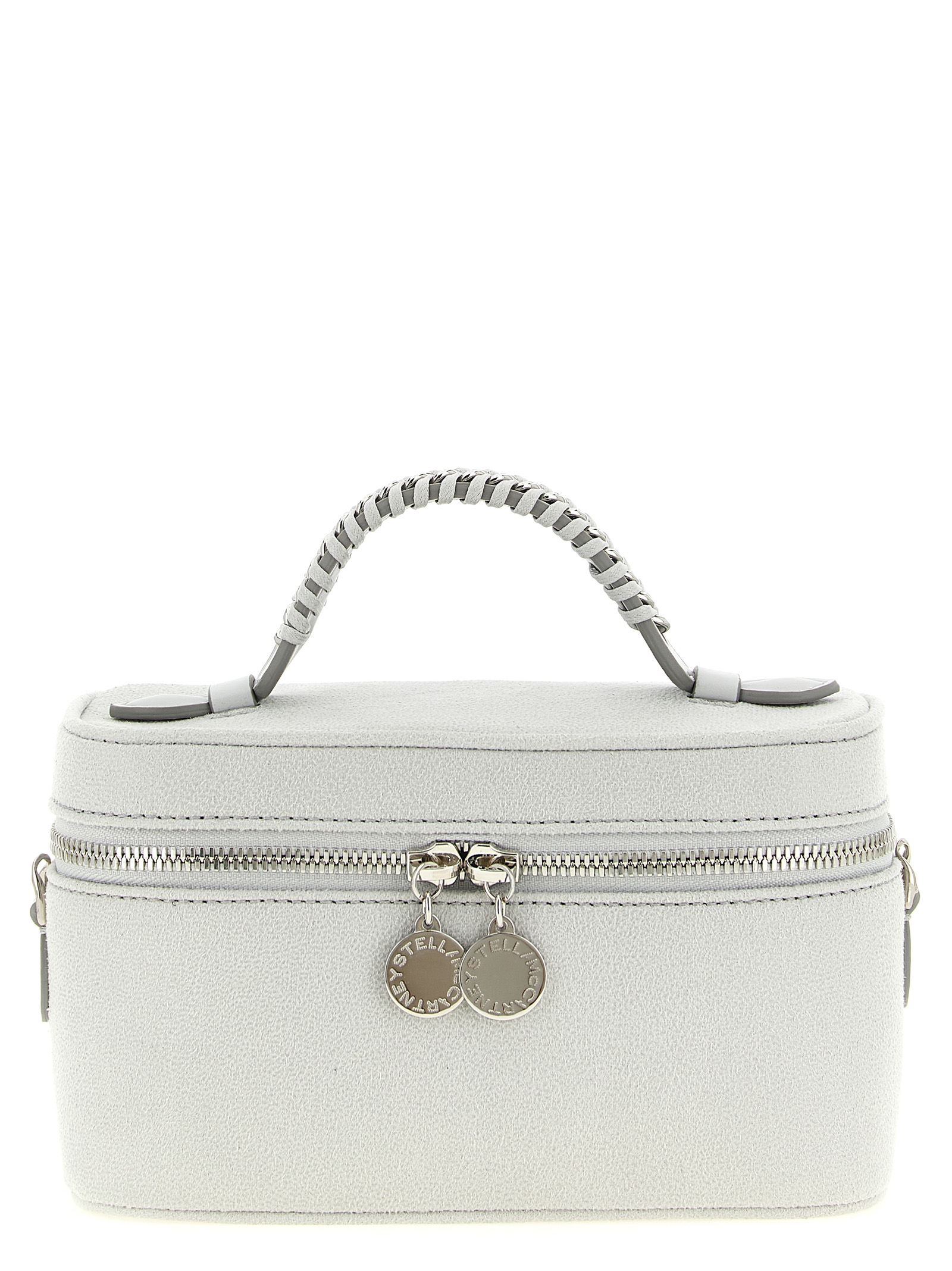 Gray Polyester Crossbody Bag