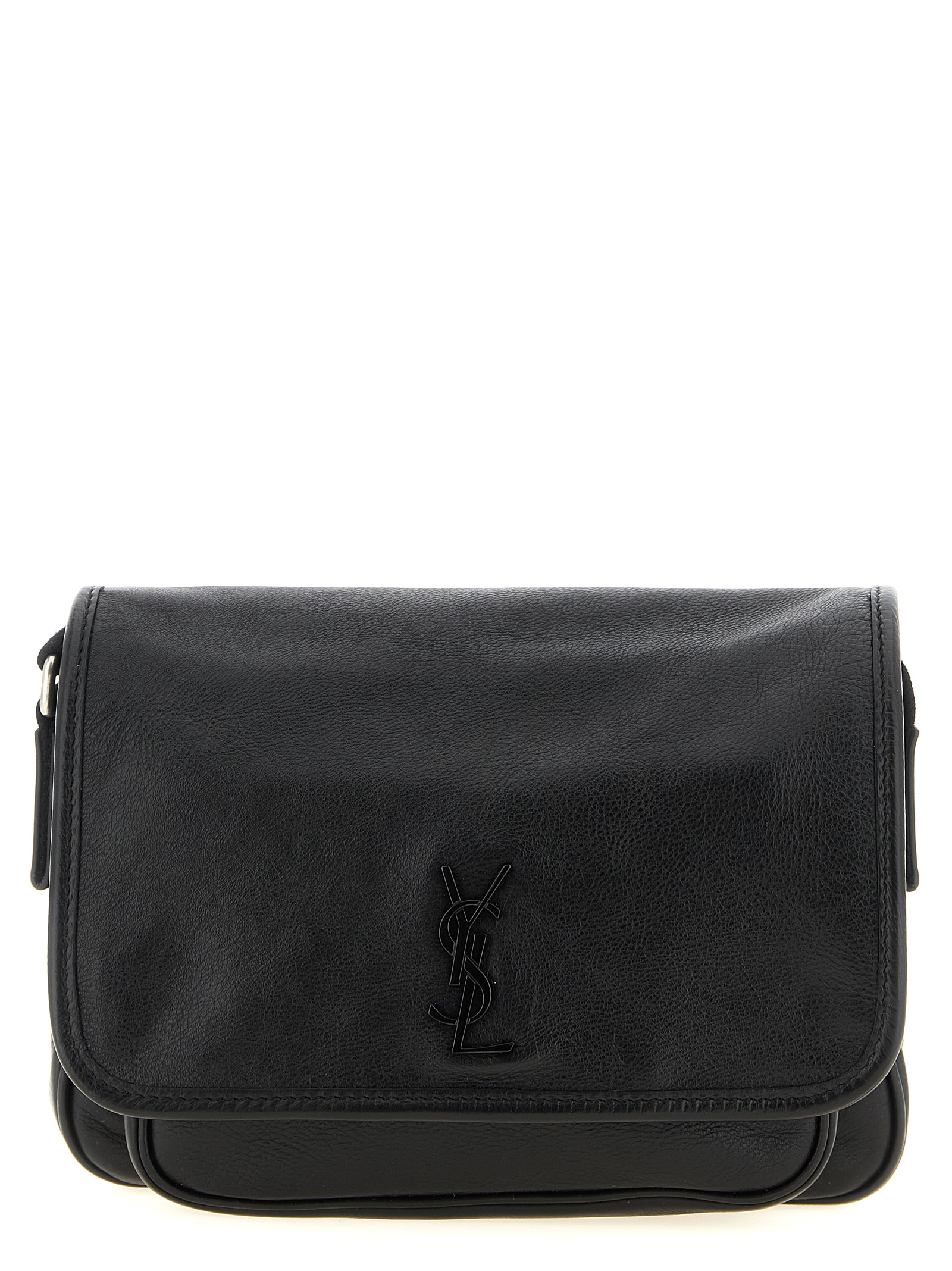 Black Calfskin Crossbody Bag