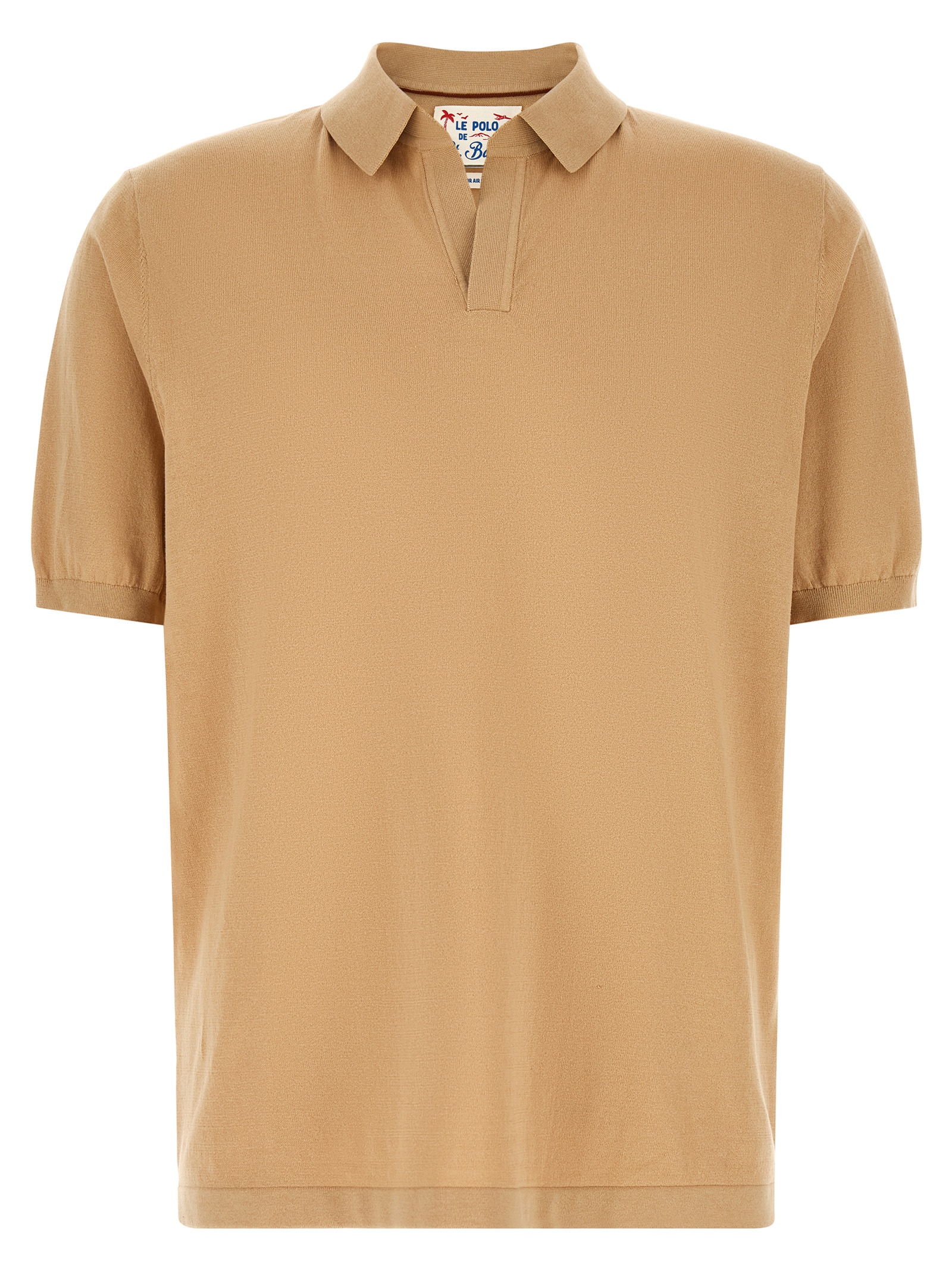 Beige Cotton Polo Shirt