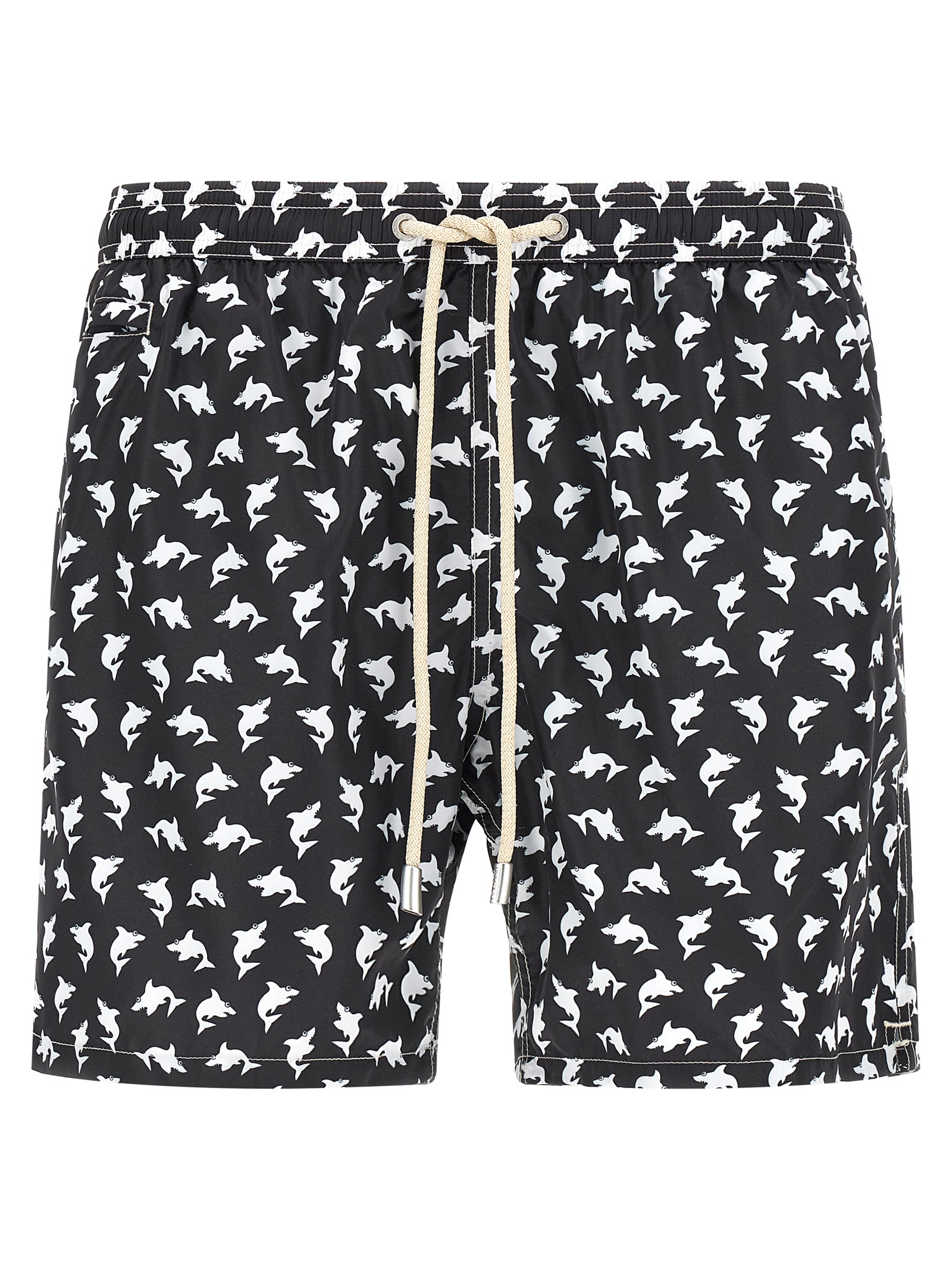 Bicolor Polyester Swim Shorts