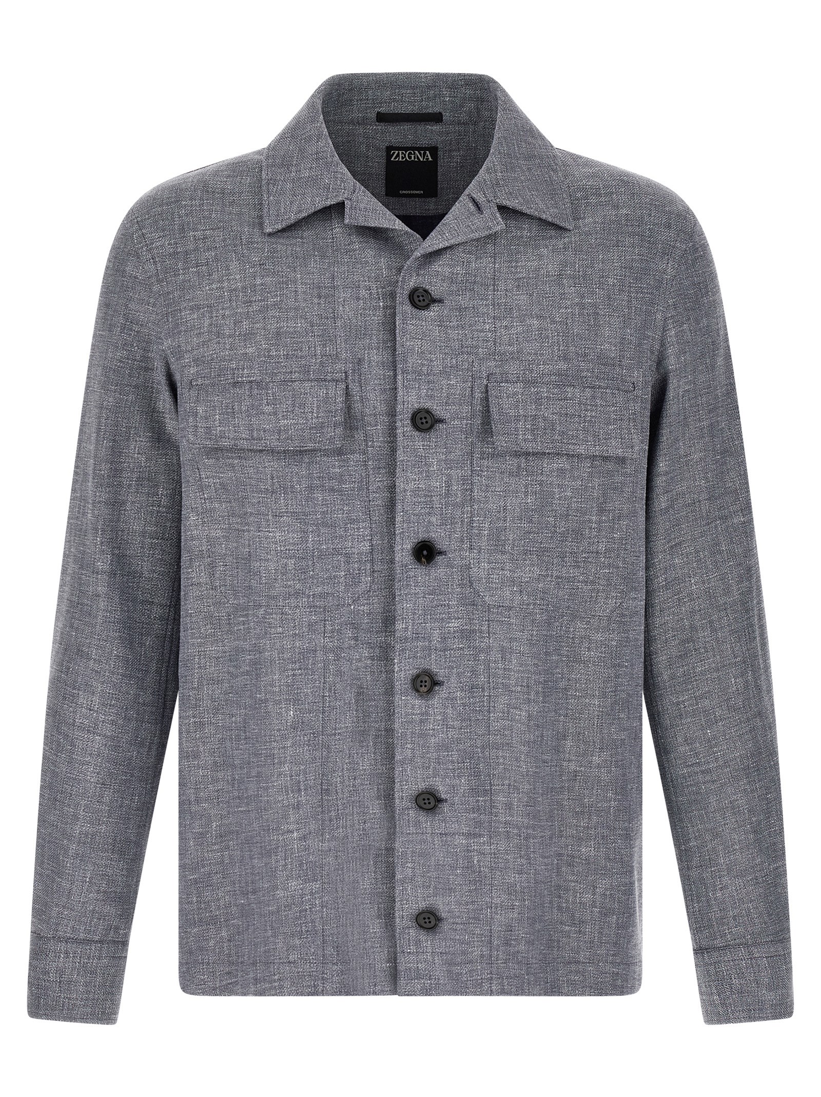 Blue Linen Blouse
