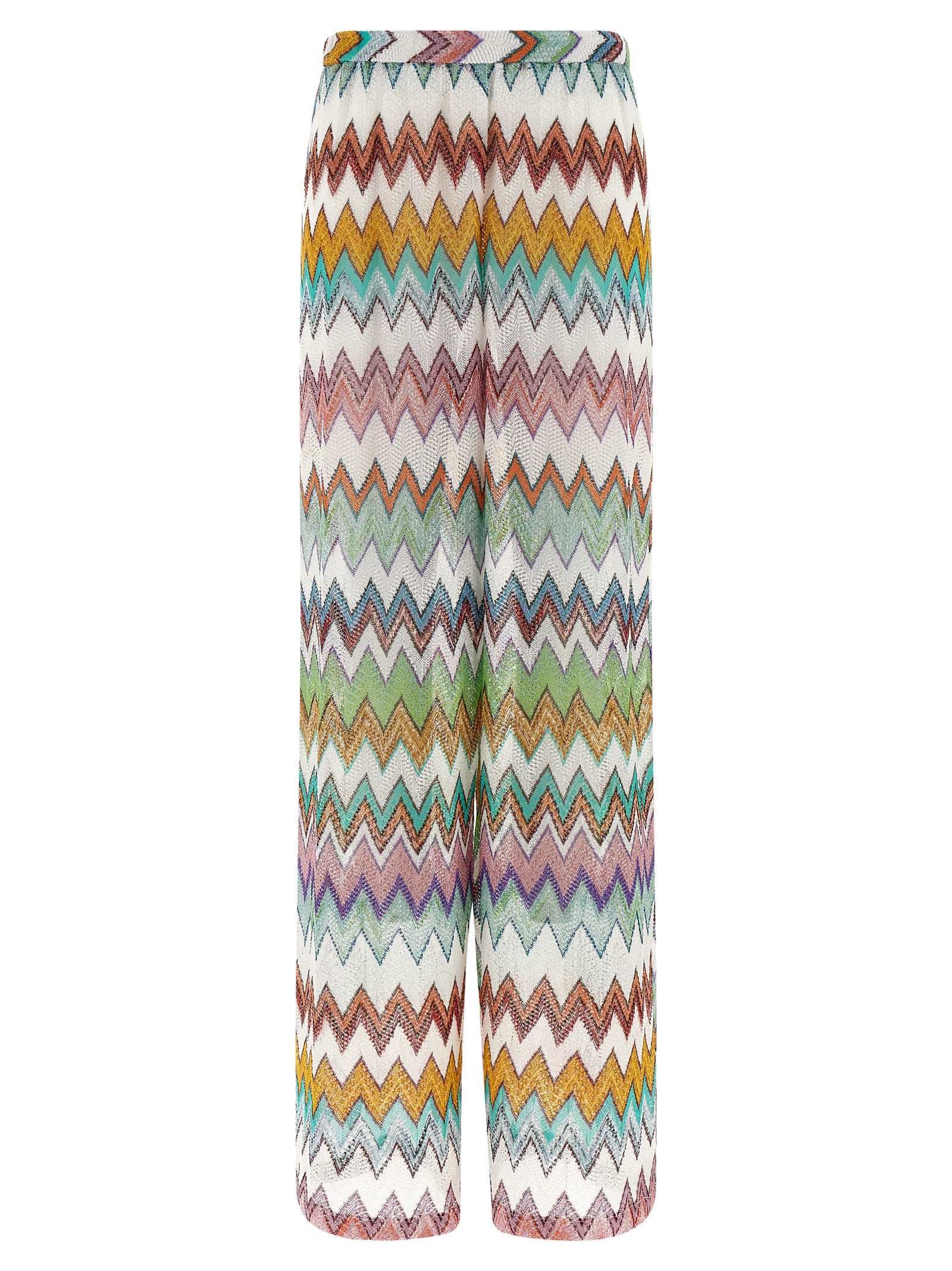 Multicolor Viscose Flared Pants
