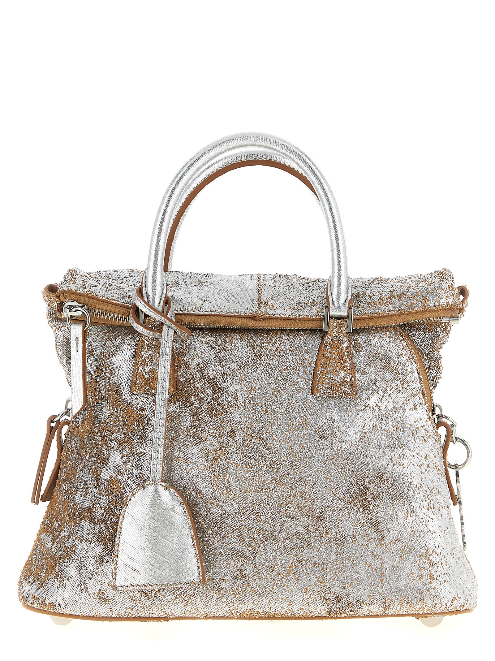 Maison Margiela Silver Lambskin Handbag Bag - Women