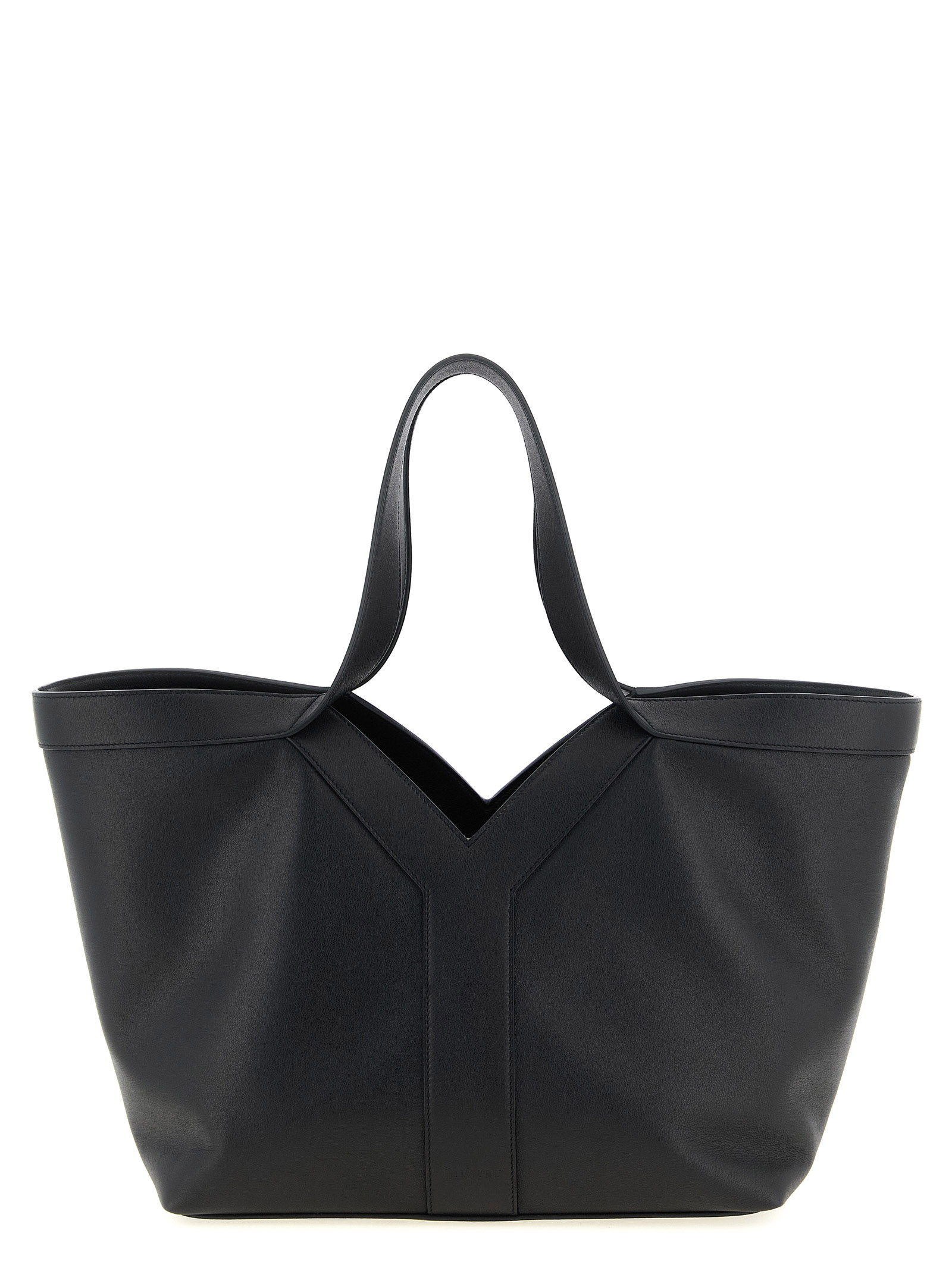 Black Calfskin Tote Bag