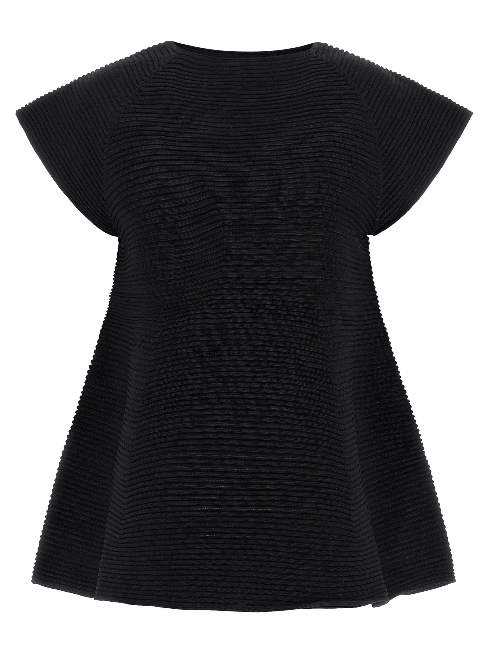 Black Polyester Short Dress