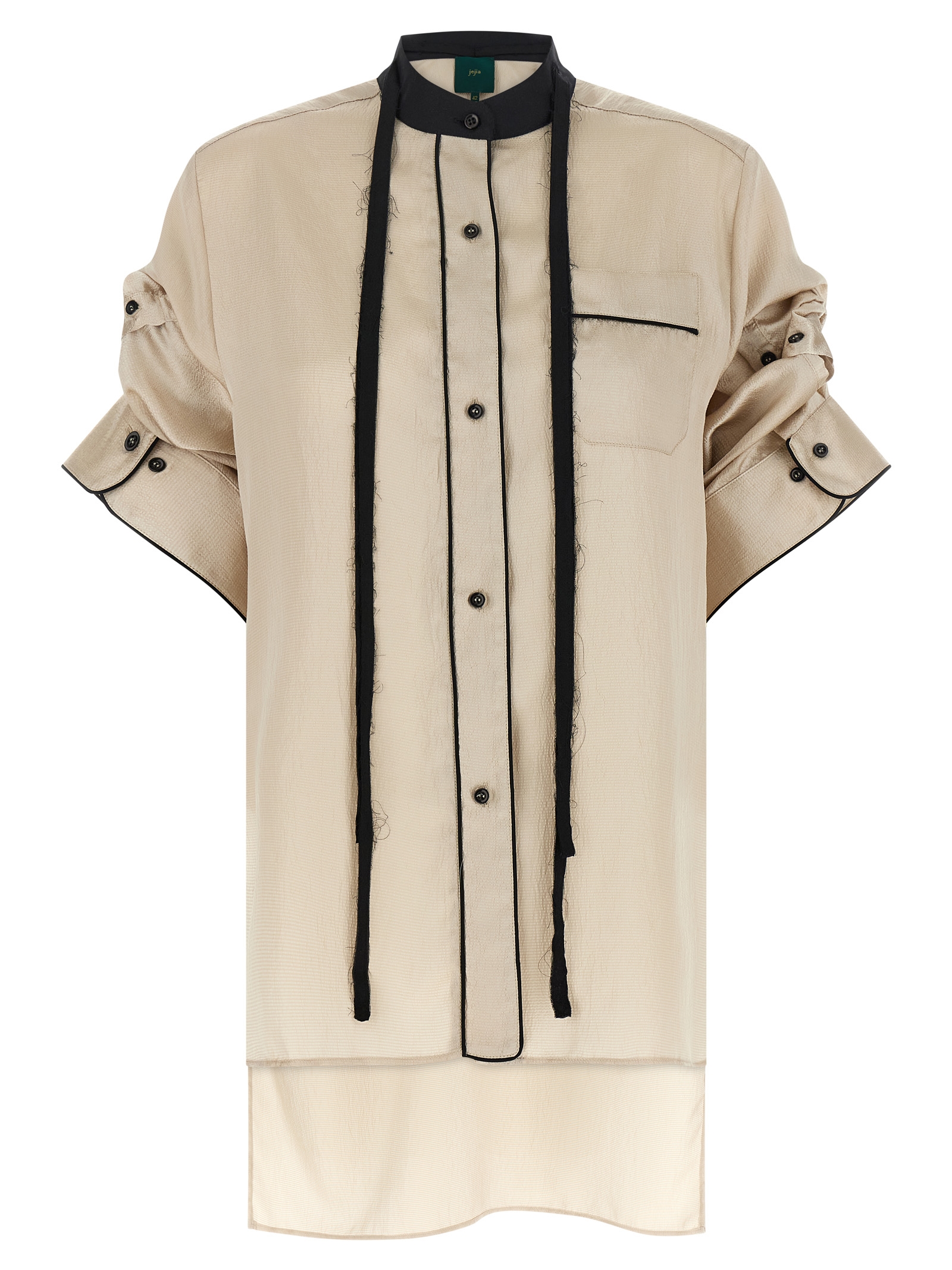 Beige Polyester Blouse